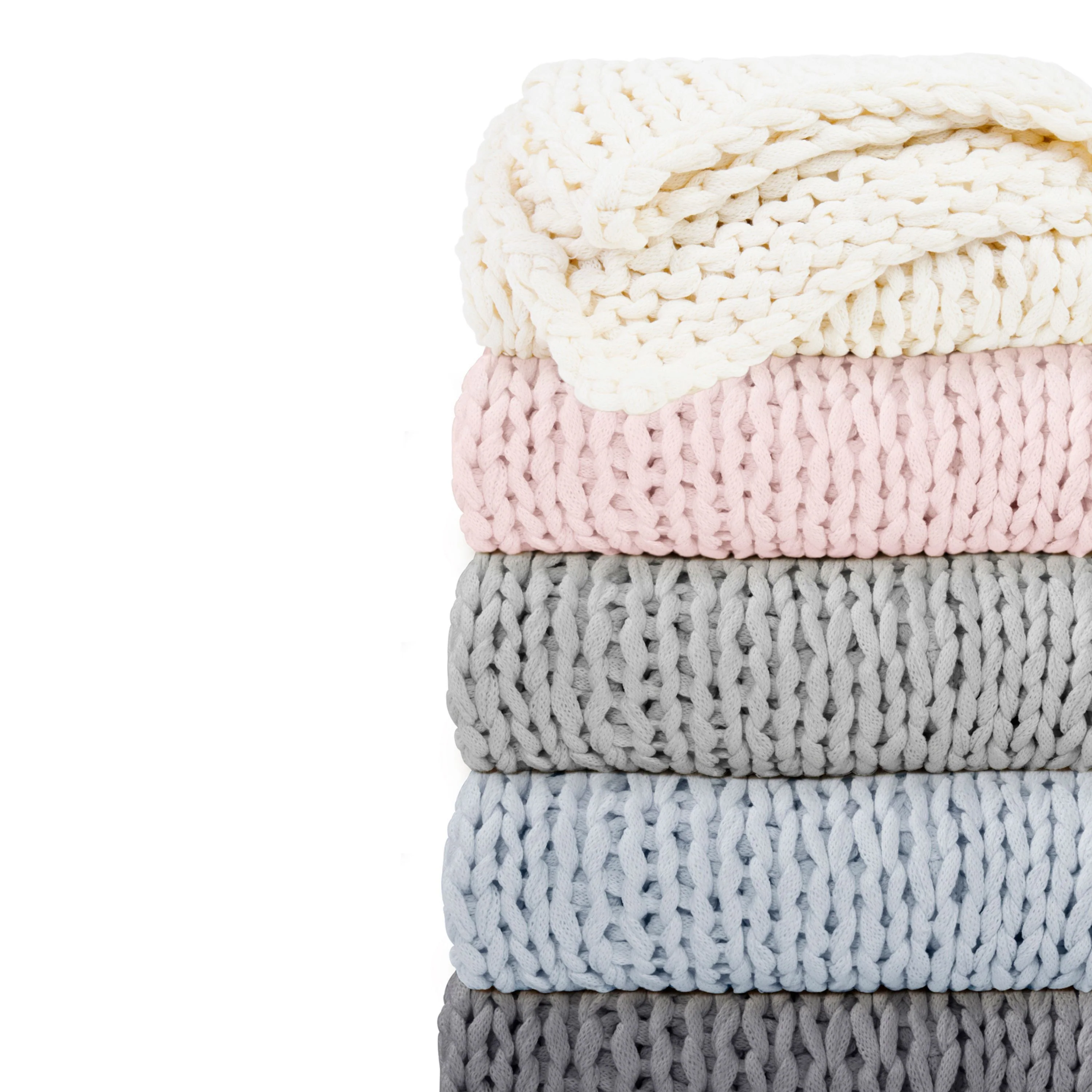 Chunky Knit Throw Blanket - Sale - Image 33