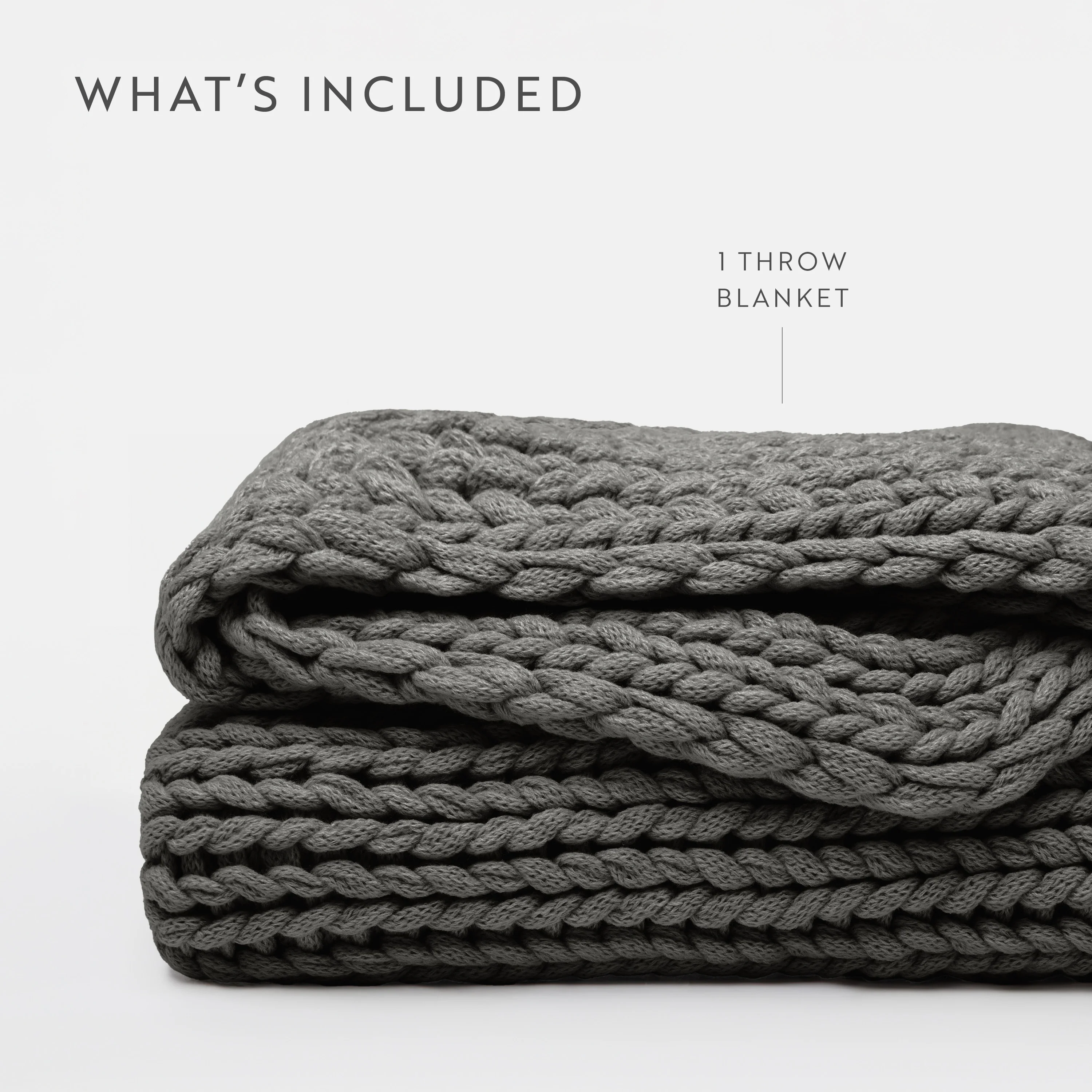 Chunky Knit Throw Blanket - Image 38