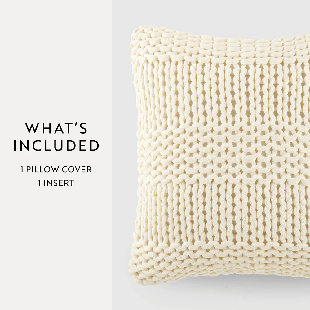 Chunky Knit Stitch Throw Pillow - Image 35