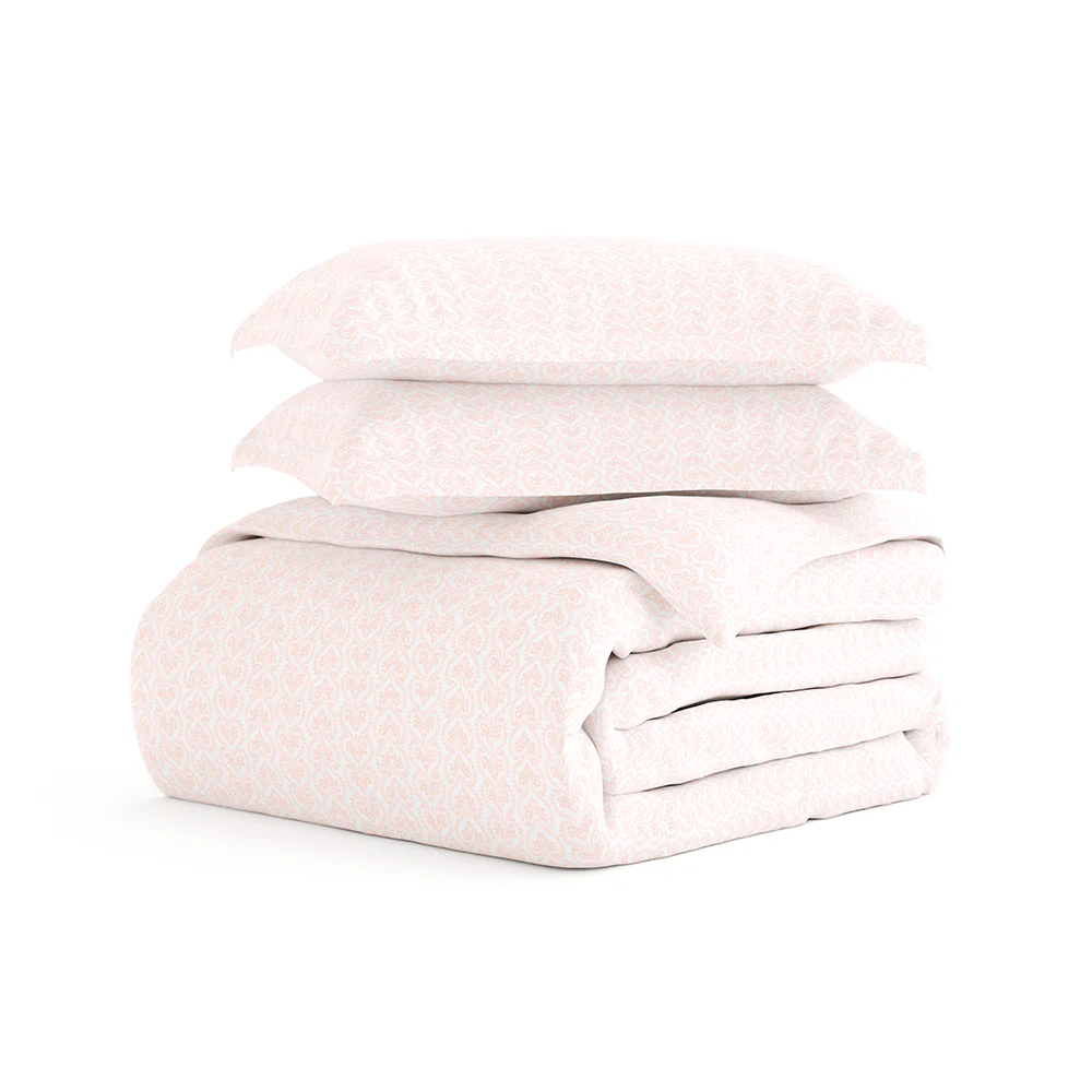 Classic in Pink Pattern 3-Piece Duvet Cover Set - Image 4