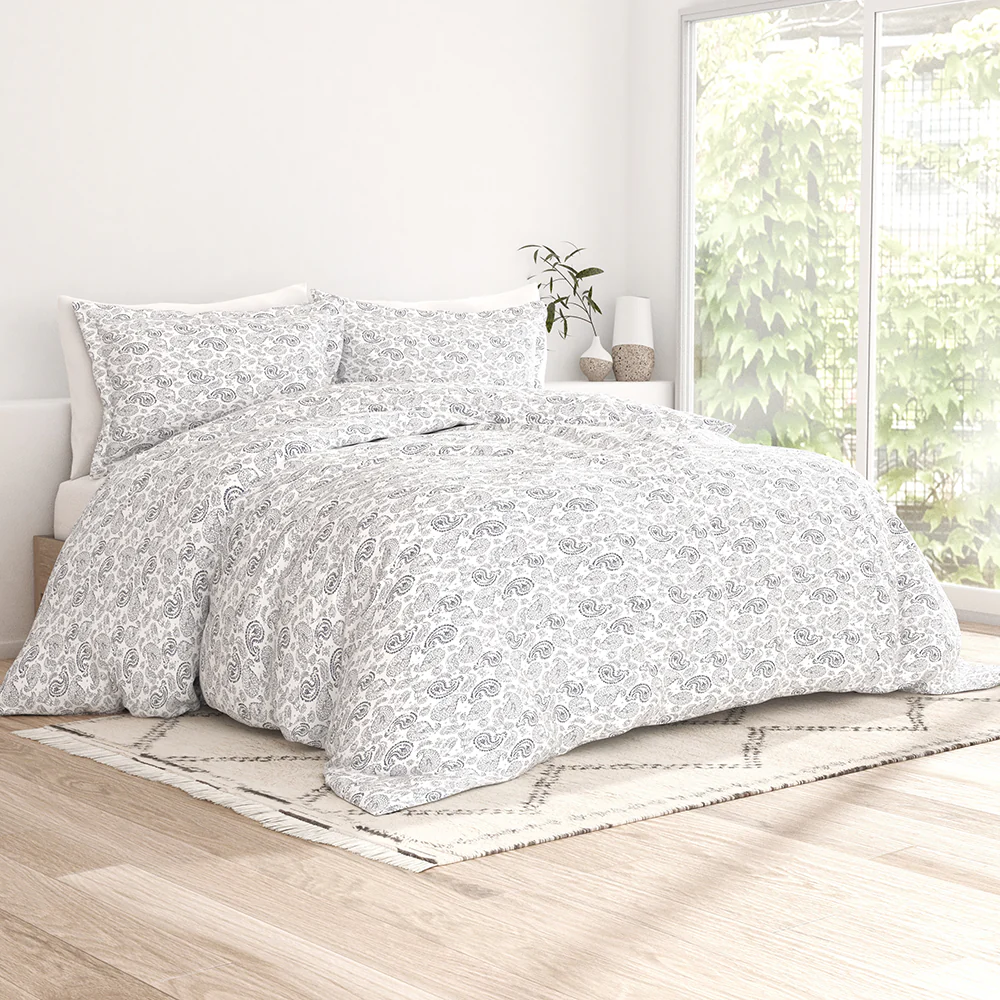 Coarse Paisley Pattern 3-Piece Duvet Cover Set - Image 3