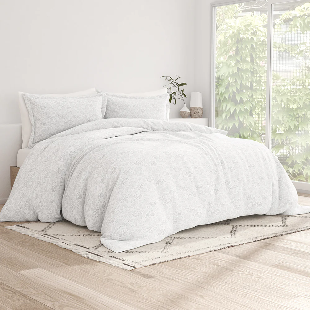 Coarse Paisley Pattern 3-Piece Duvet Cover Set - Image 4