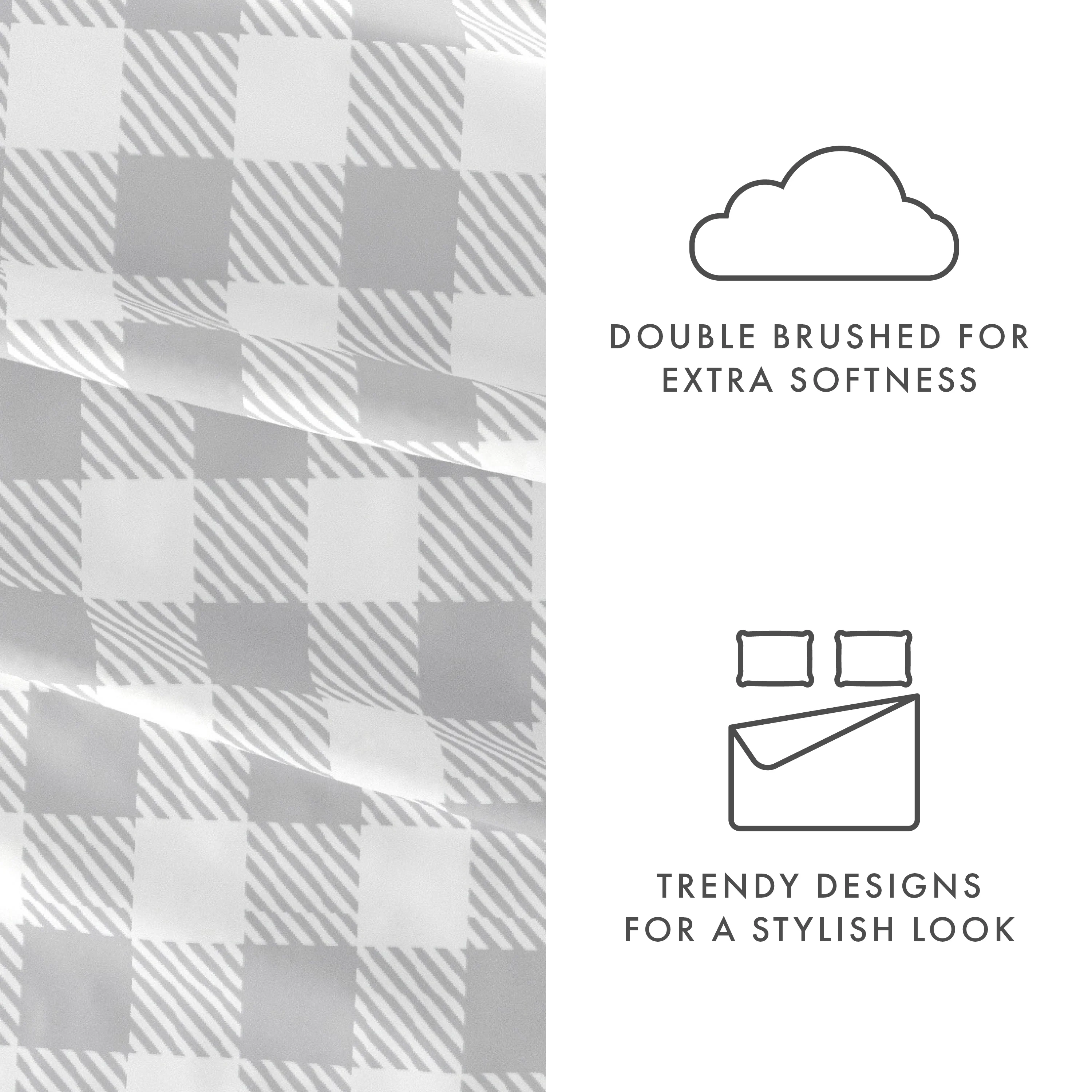 Country Plaid Pattern 4-Piece Sheet Set - Image 6