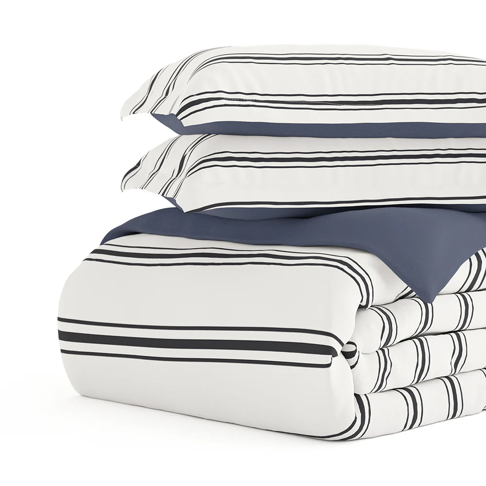 Desert Stripe Pattern 3-Piece Reversible Duvet Cover Set - Image 13