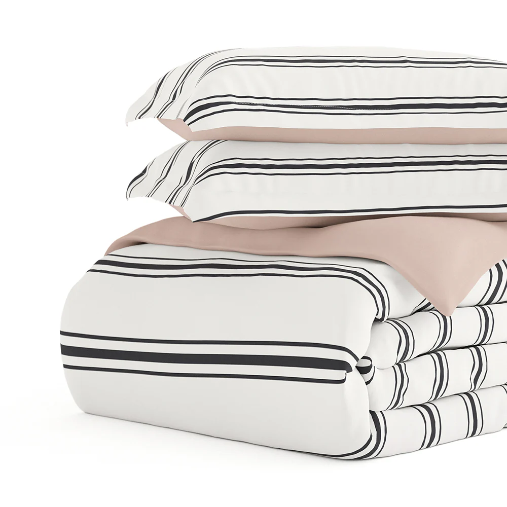 Desert Stripe Pattern 3-Piece Reversible Duvet Cover Set - Image 14