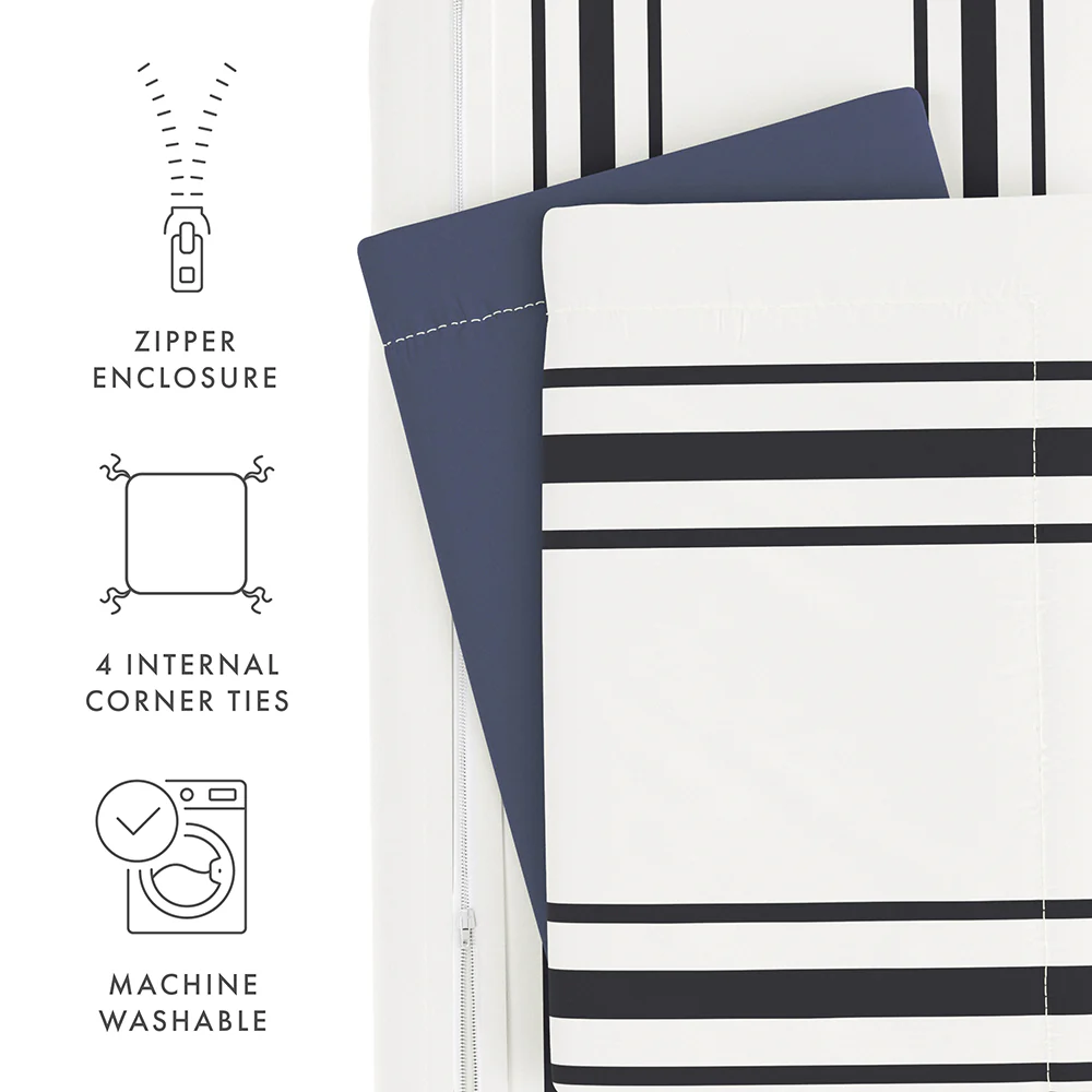 Desert Stripe Pattern 3-Piece Reversible Duvet Cover Set - Image 21