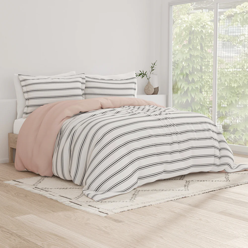 Desert Stripe Pattern 3-Piece Reversible Duvet Cover Set - Image 6