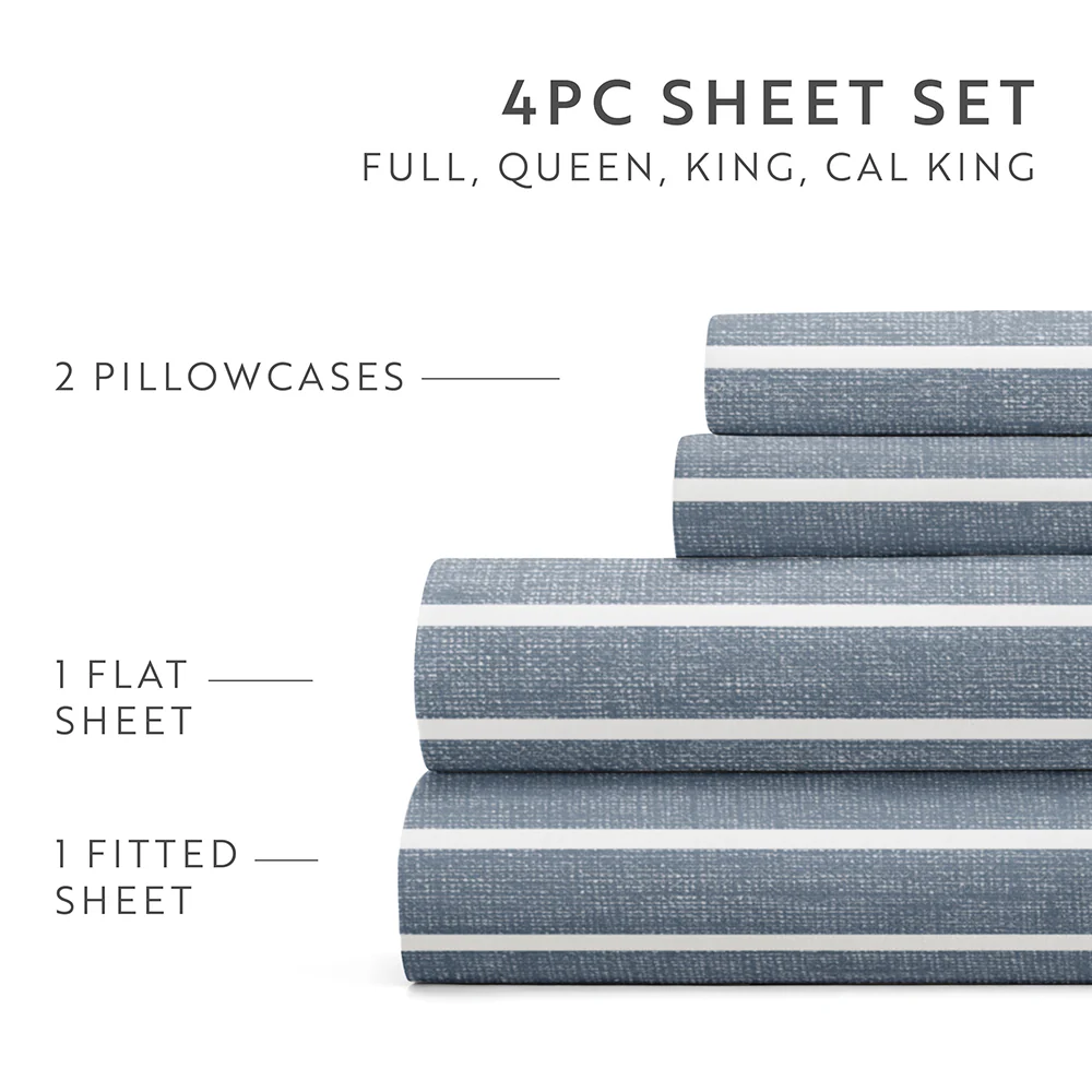 Distressed Awning Stripe 4-Piece Pattern Sheet Set - Image 33