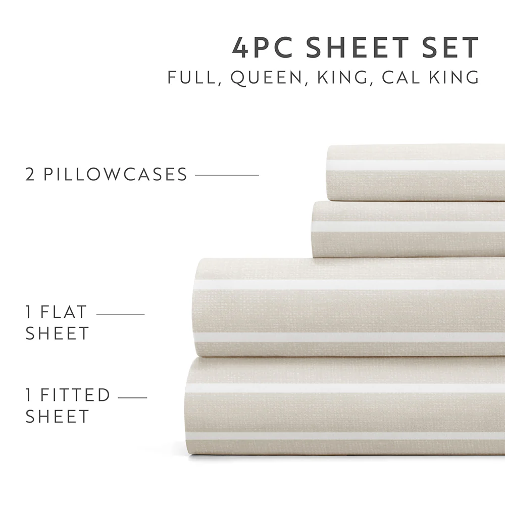 Distressed Awning Stripe 4-Piece Pattern Sheet Set - Image 36