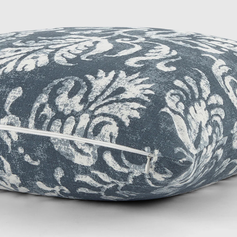 Distressed Floral Patterned Throw Pillow - Image 13