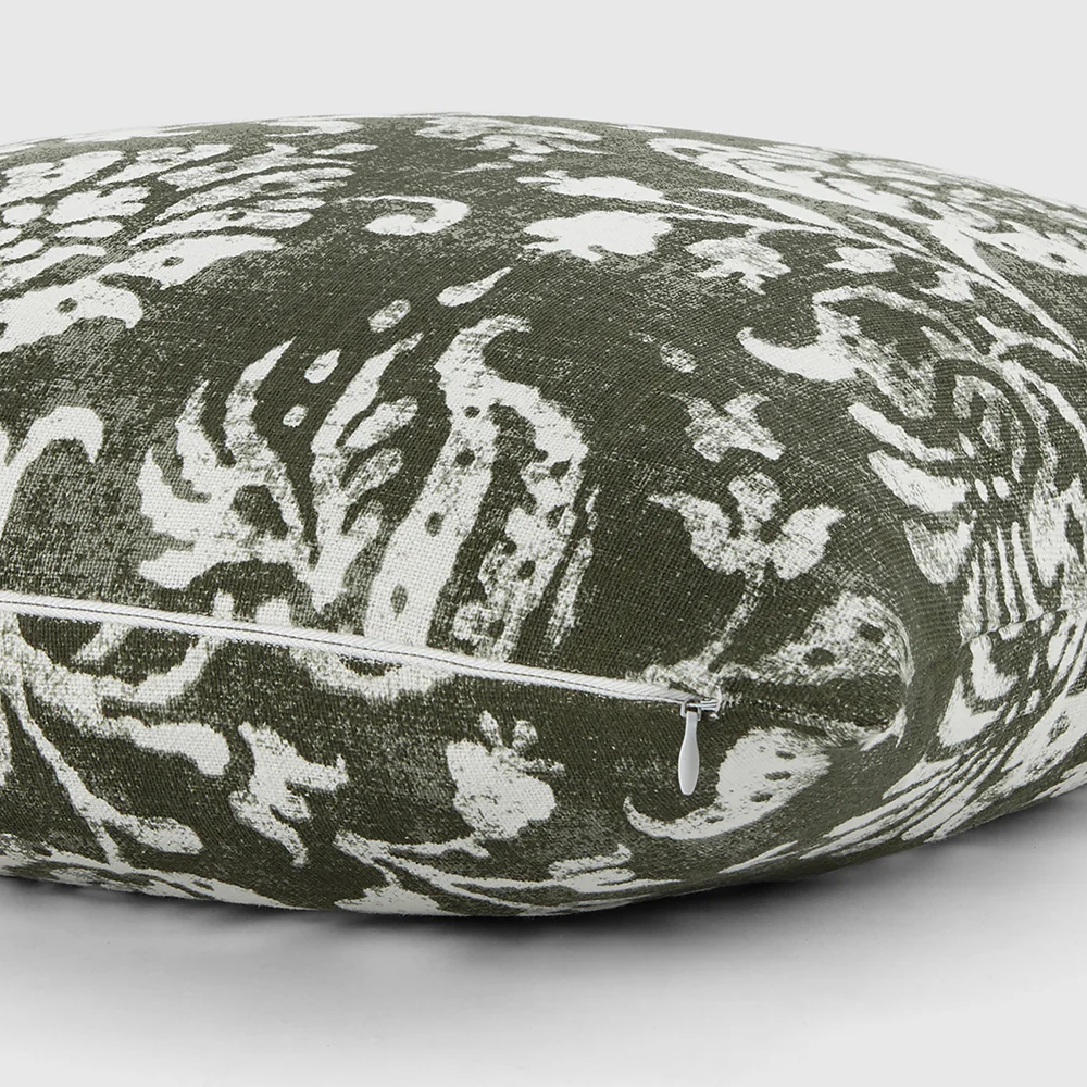 Distressed Floral Patterned Throw Pillow - Image 14