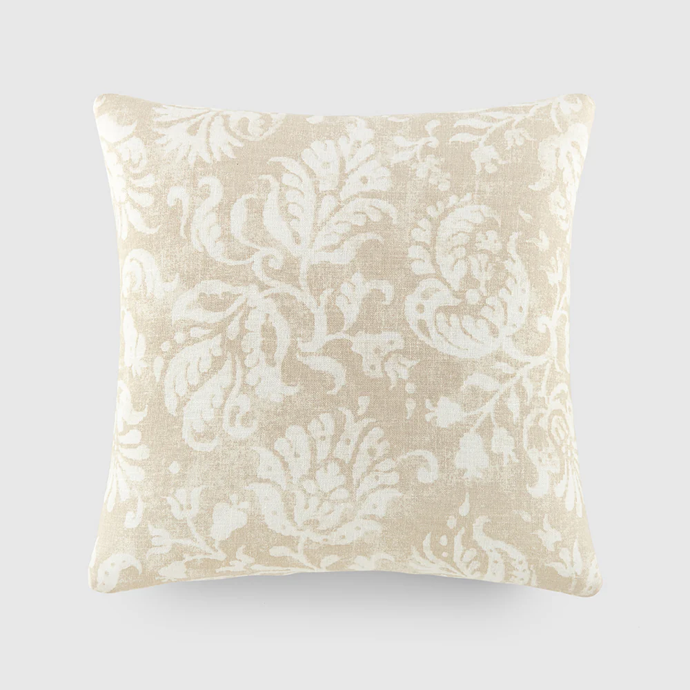 Distressed Floral Patterned Throw Pillow - Image 2