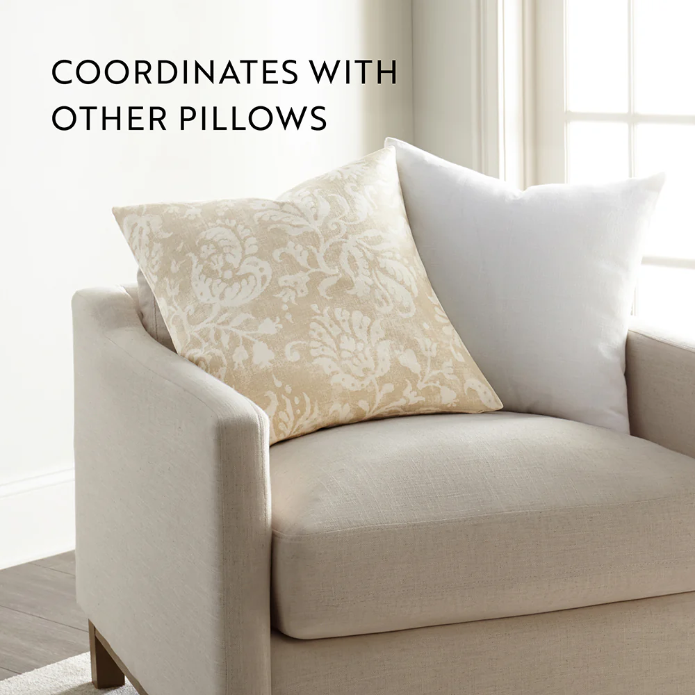 Distressed Floral Patterned Throw Pillow - Image 52