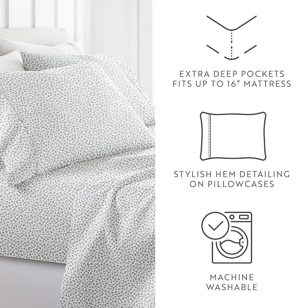 Ditsy Floral 4-Piece Pattern Sheet Set - Image 13