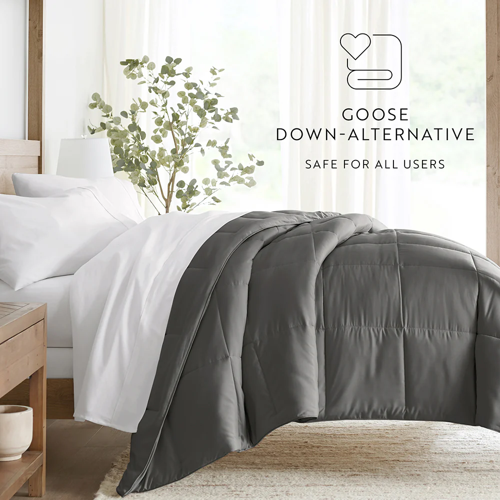 Solid Down-Alternative Comforter - Image 57