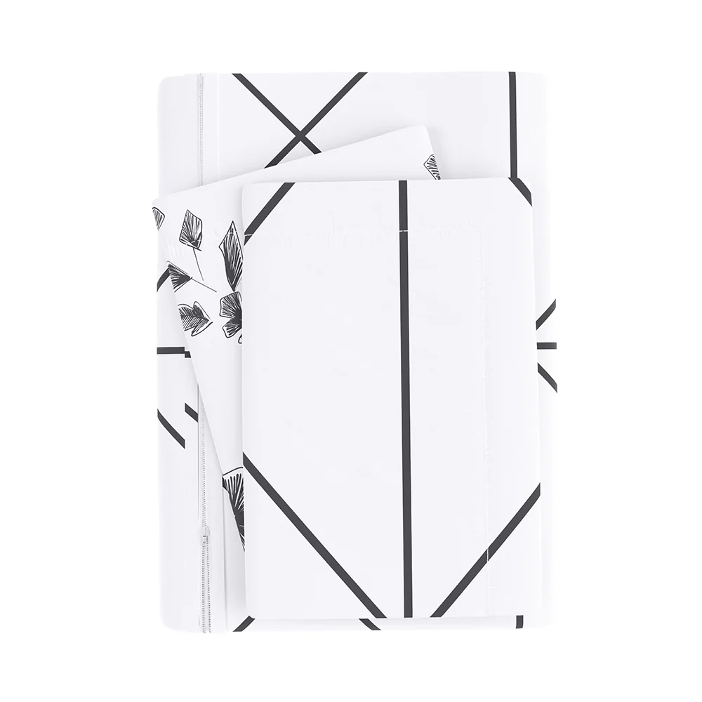 Edgy Flowers Pattern 3-Piece Reversible Duvet Cover Set - Image 8