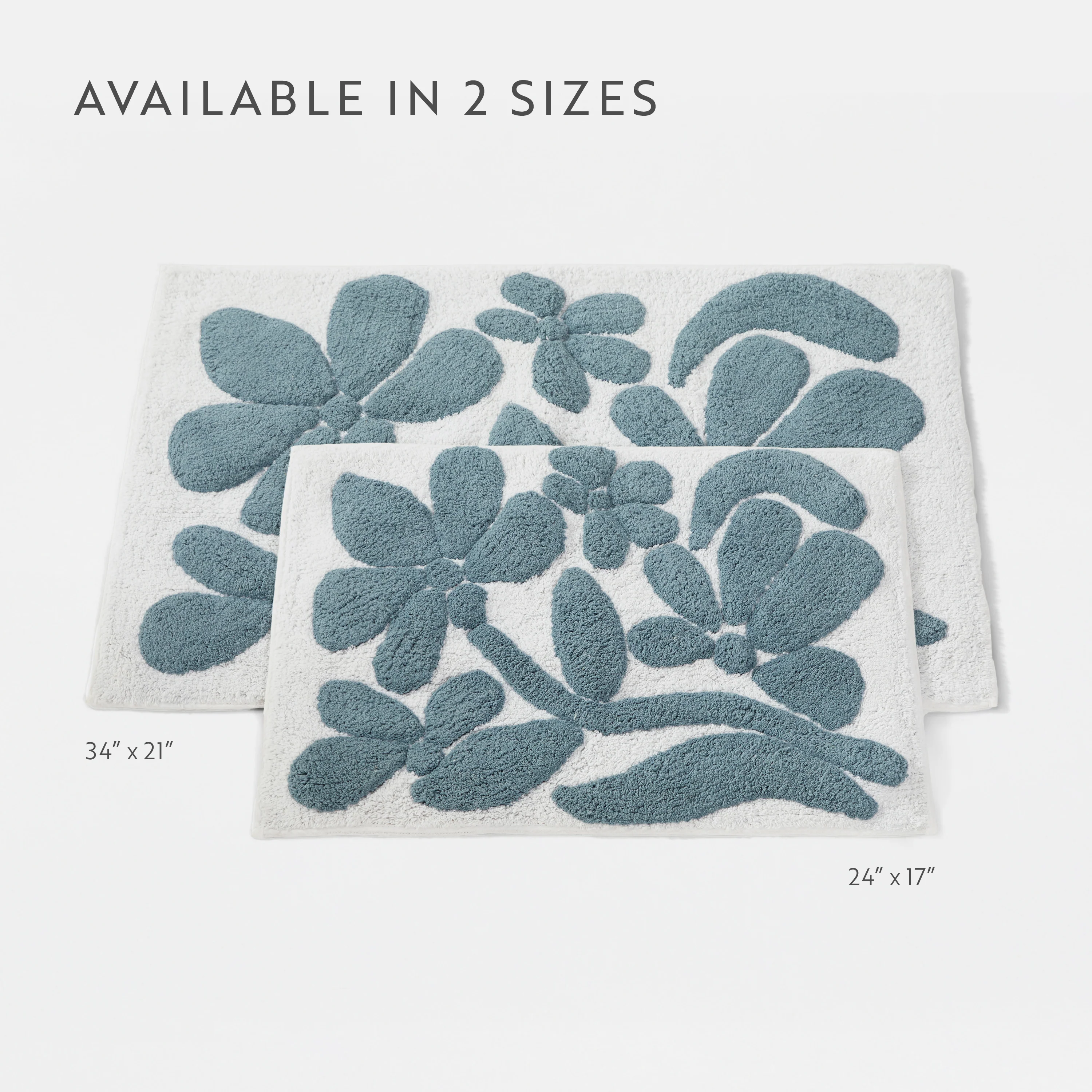 100% Cotton Floral Patterned Bath Mat - Image 30