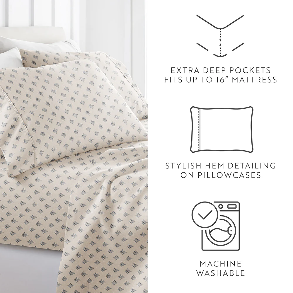 Floral Bouquet 4-Piece Pattern Sheet Set - Sale - Image 7