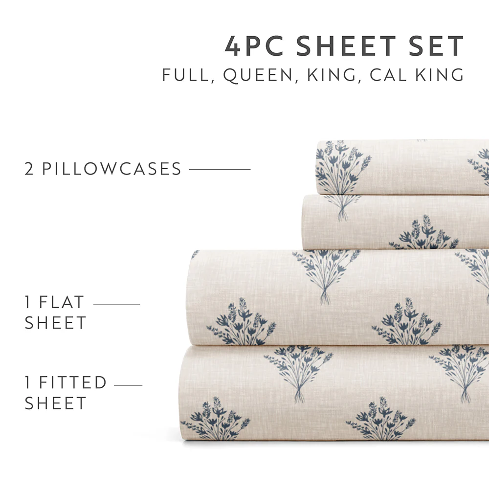 Floral Bouquet 4-Piece Pattern Sheet Set - Sale - Image 9