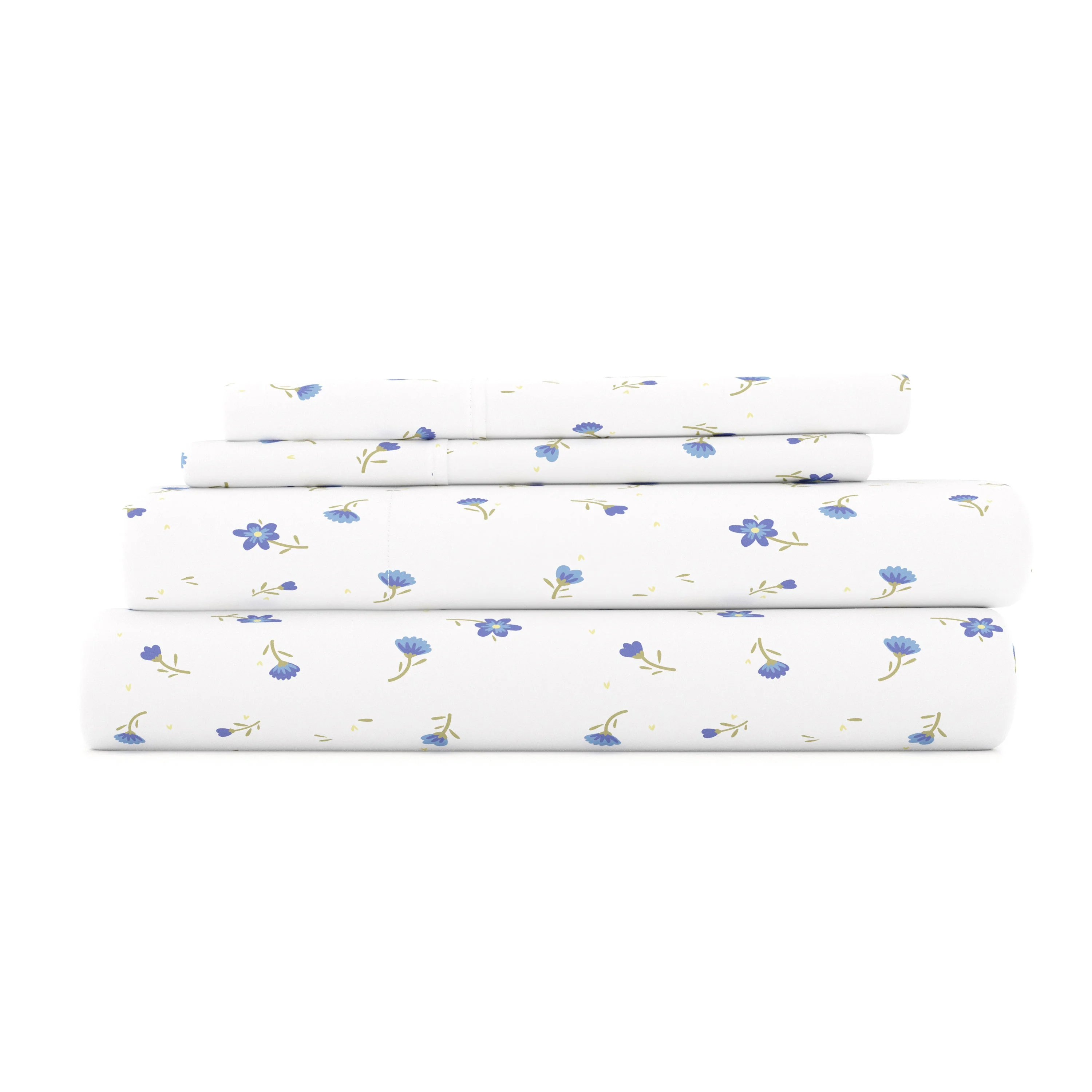 Floral Pattern 4-Piece Sheet Set - Sale - Image 2