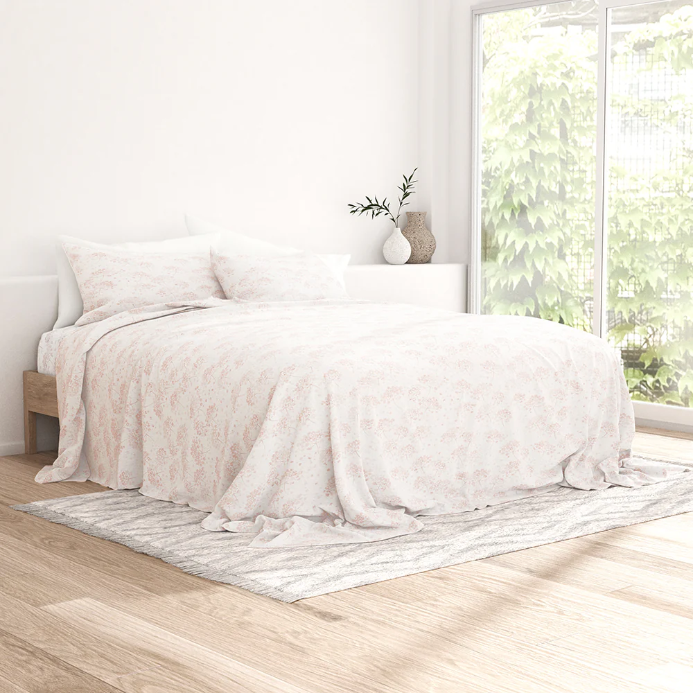 Flower Bunch 4-Piece Flannel Sheet Set - Image 8