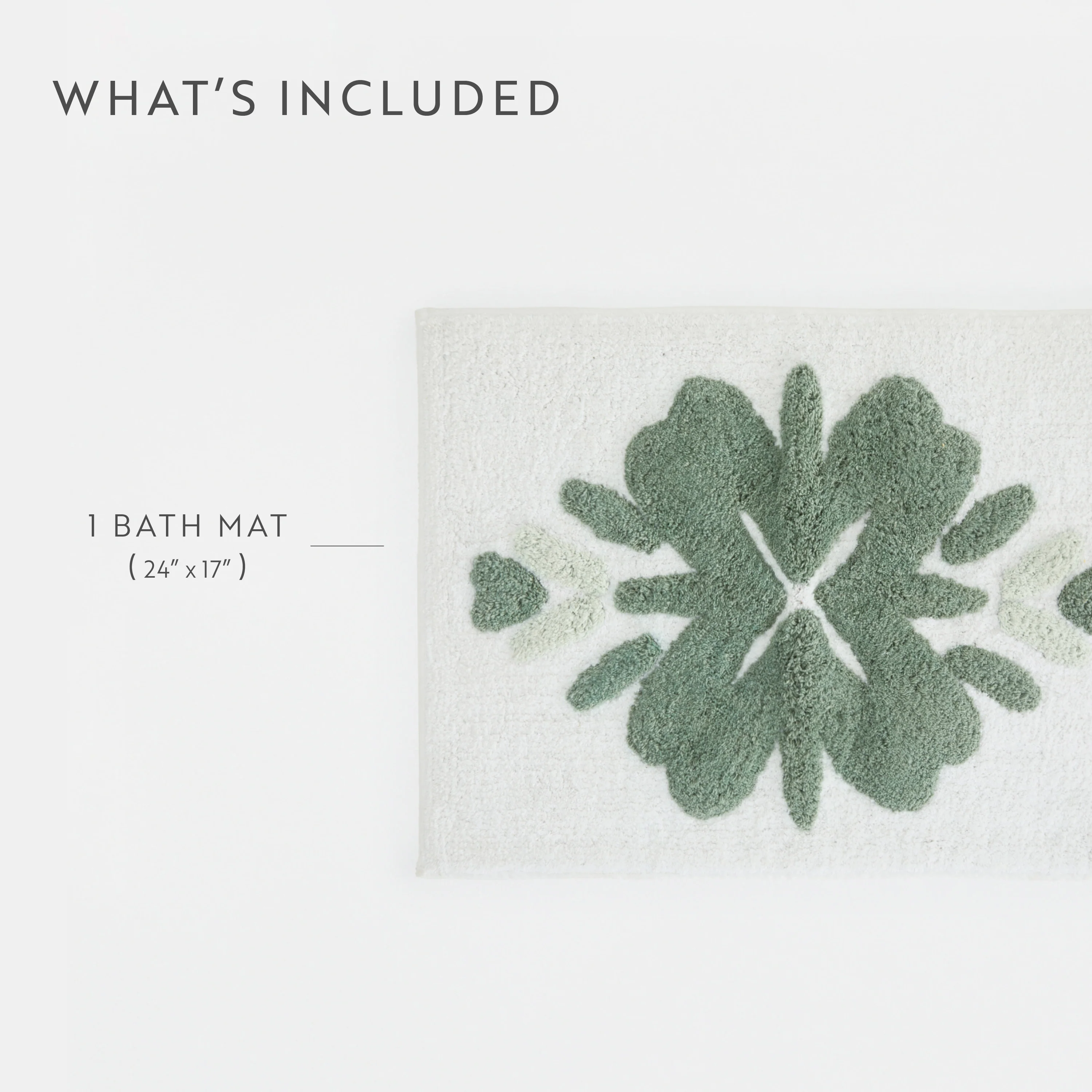 100% Cotton Flowers Patterned Bath Mat - Image 15