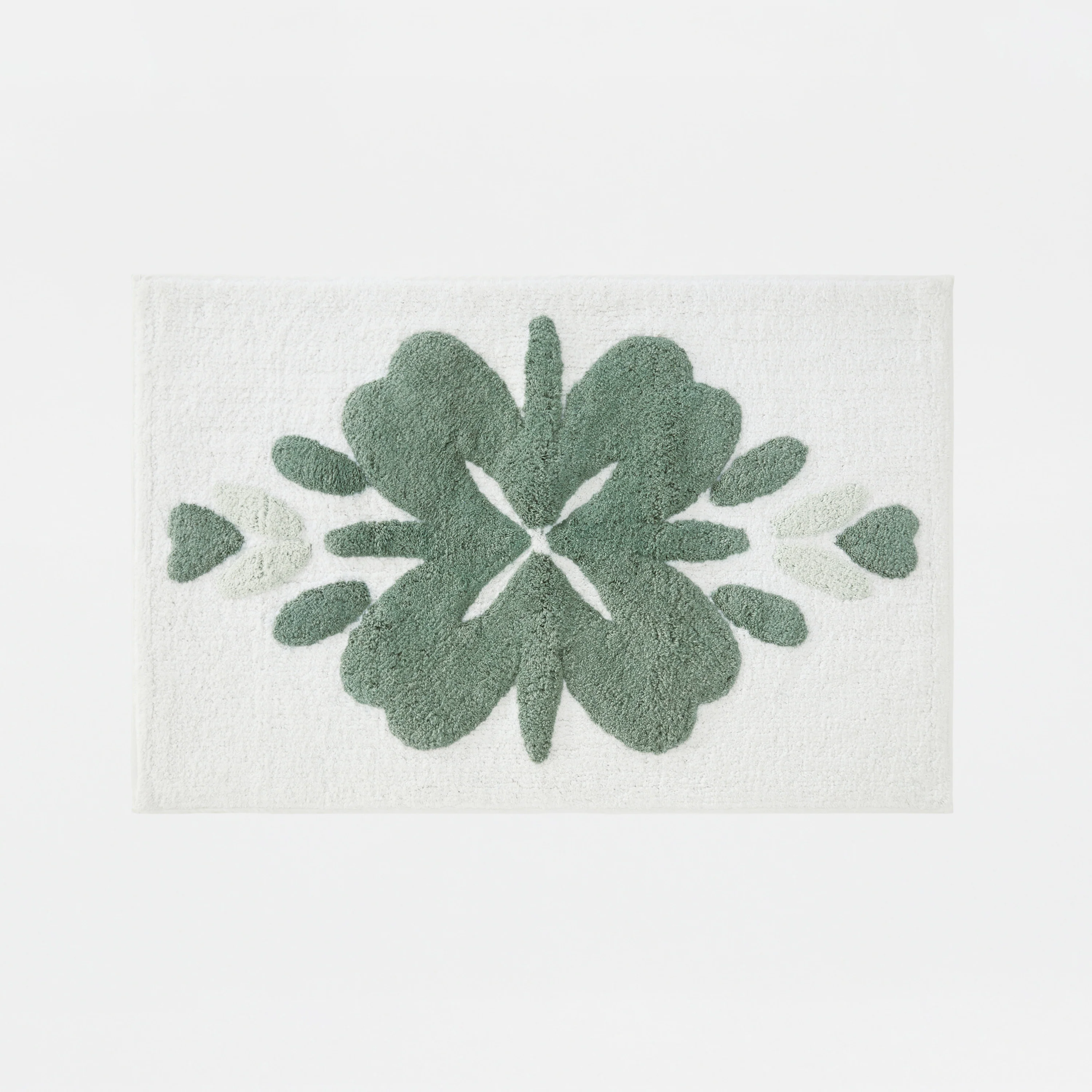 100% Cotton Flowers Patterned Bath Mat - Image 6
