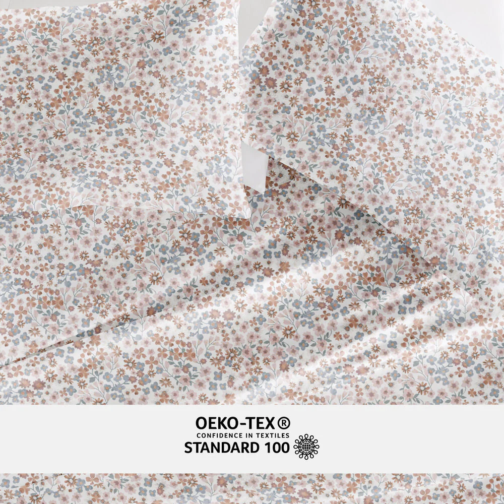 Garden Bloom 4-Piece Long Staple Cotton Sheet Set - Image 6