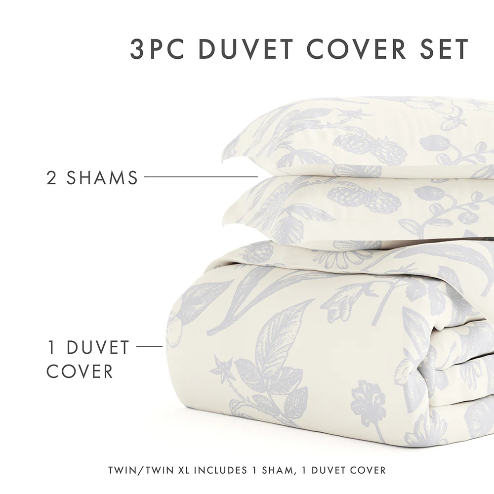 Garden Pattern 3-Piece Duvet Cover Set - Image 11