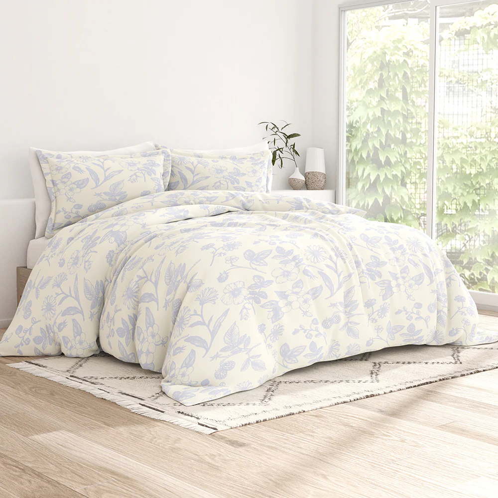 Garden Pattern 3-Piece Duvet Cover Set - Image 2