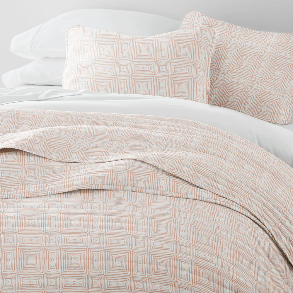 Geometric Maze Quilted Coverlet Set - Image 5