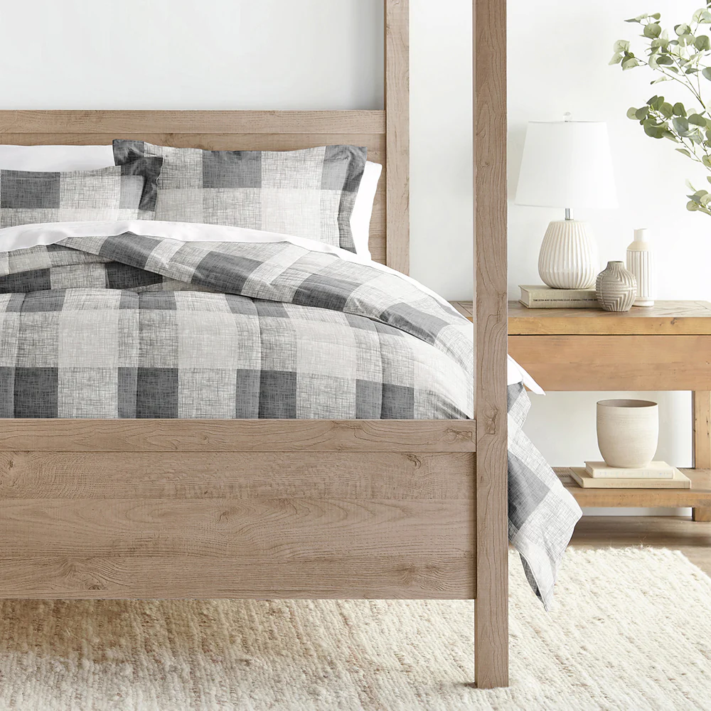 Gingham Down-Alternative Comforter Set - Image 3