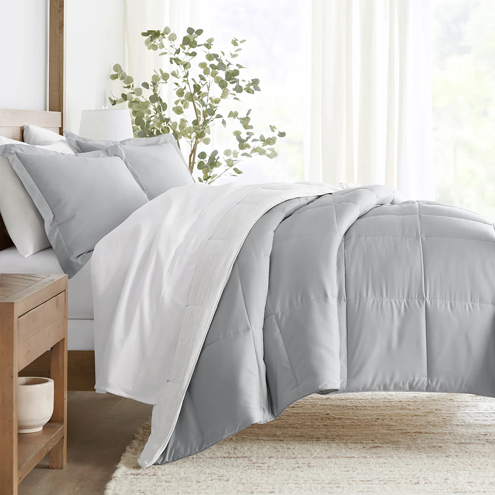 Gray Ombre Reversible Down-Alternative Comforter Set - Image 2