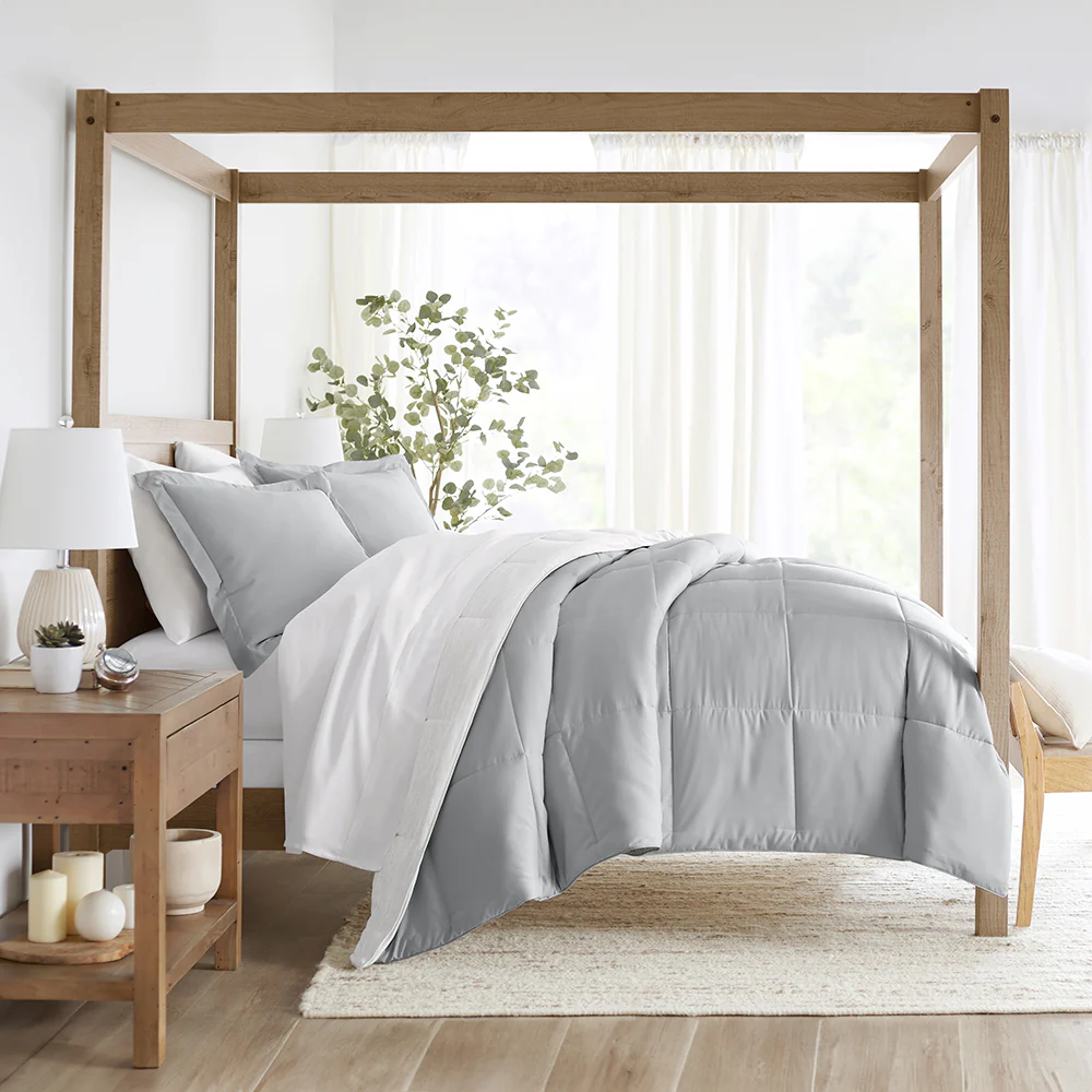 Gray Ombre Reversible Down-Alternative Comforter Set - Image 4