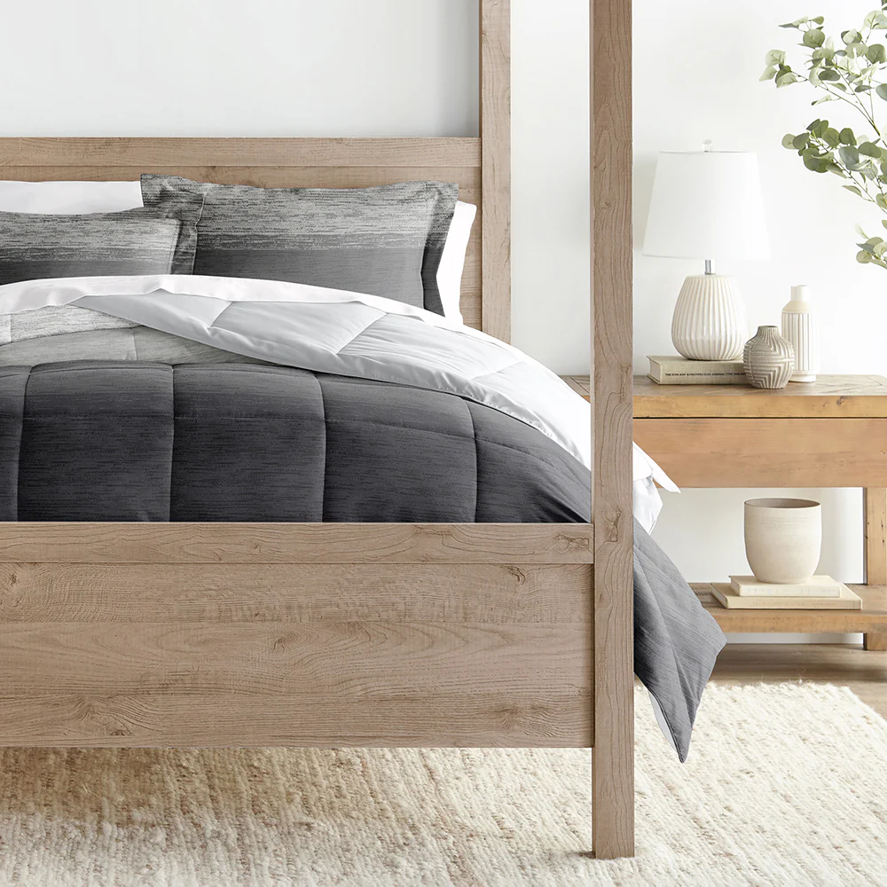Gray Ombre Reversible Down-Alternative Comforter Set - Image 5