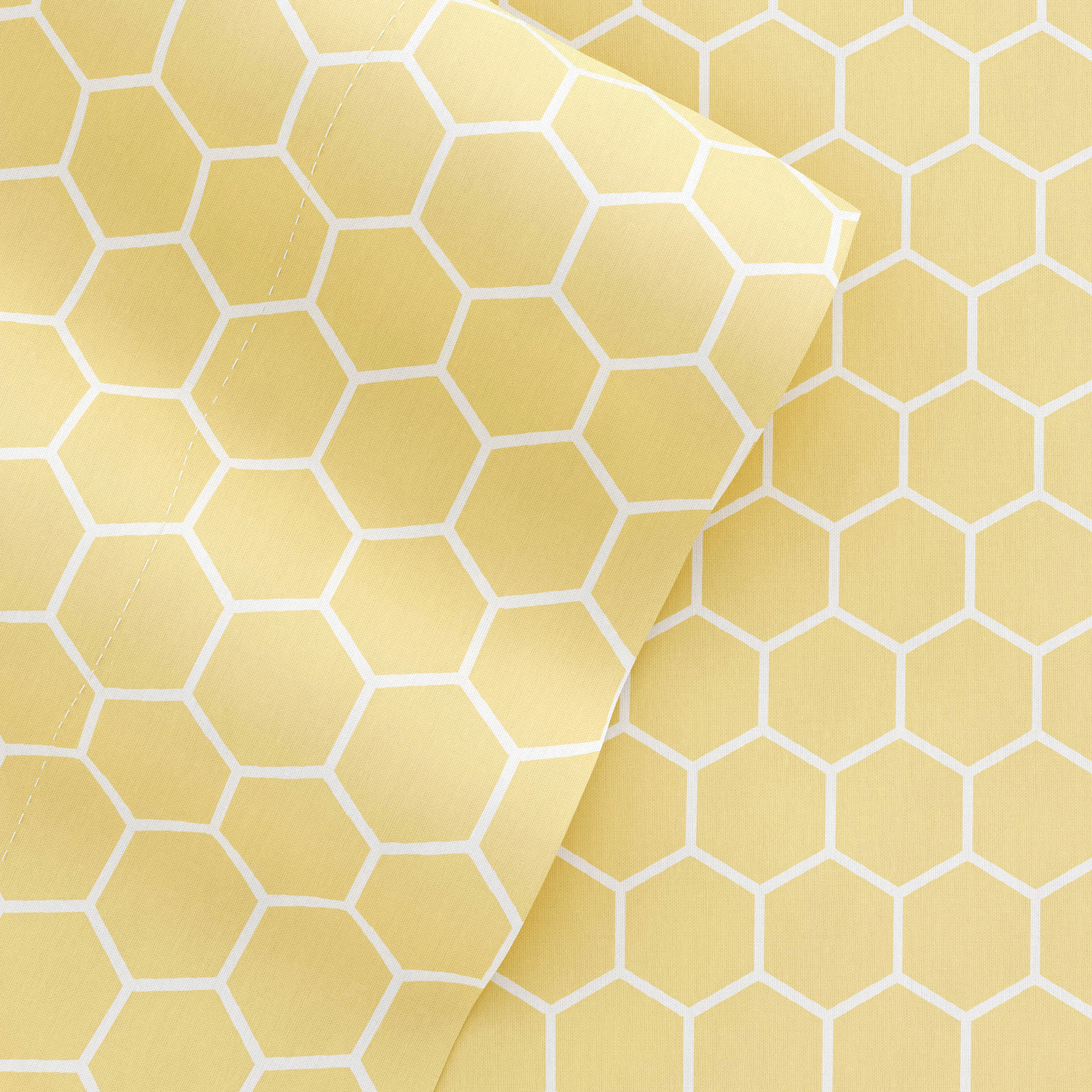 Honeycomb Pattern 4-Piece Sheet Set - Image 3