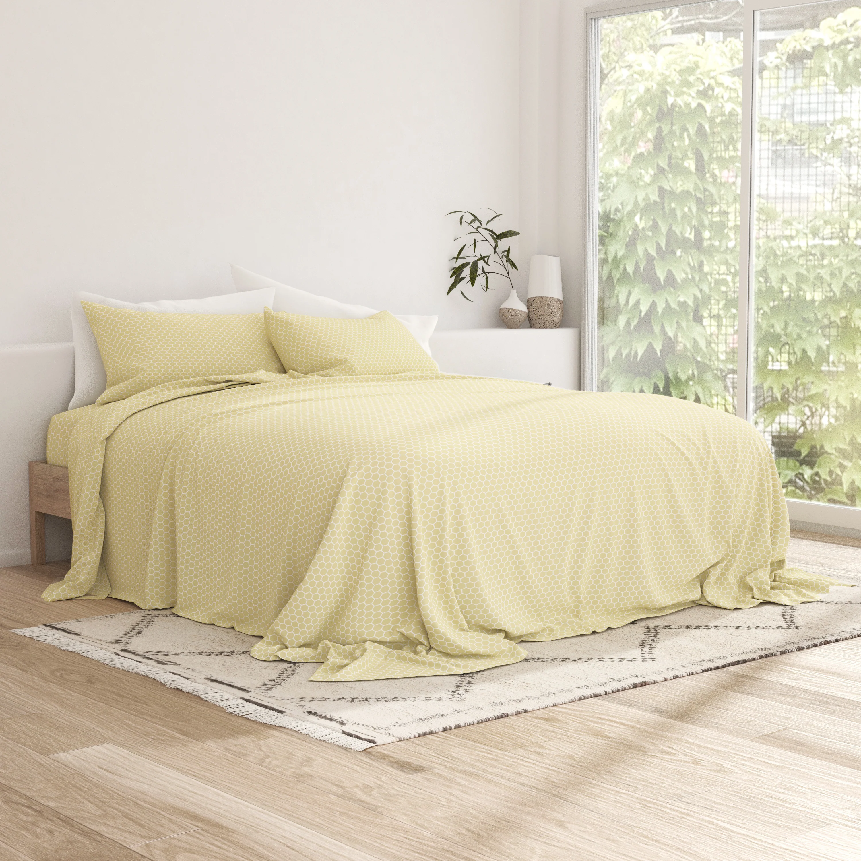 Honeycomb Pattern 4-Piece Sheet Set - Image 7