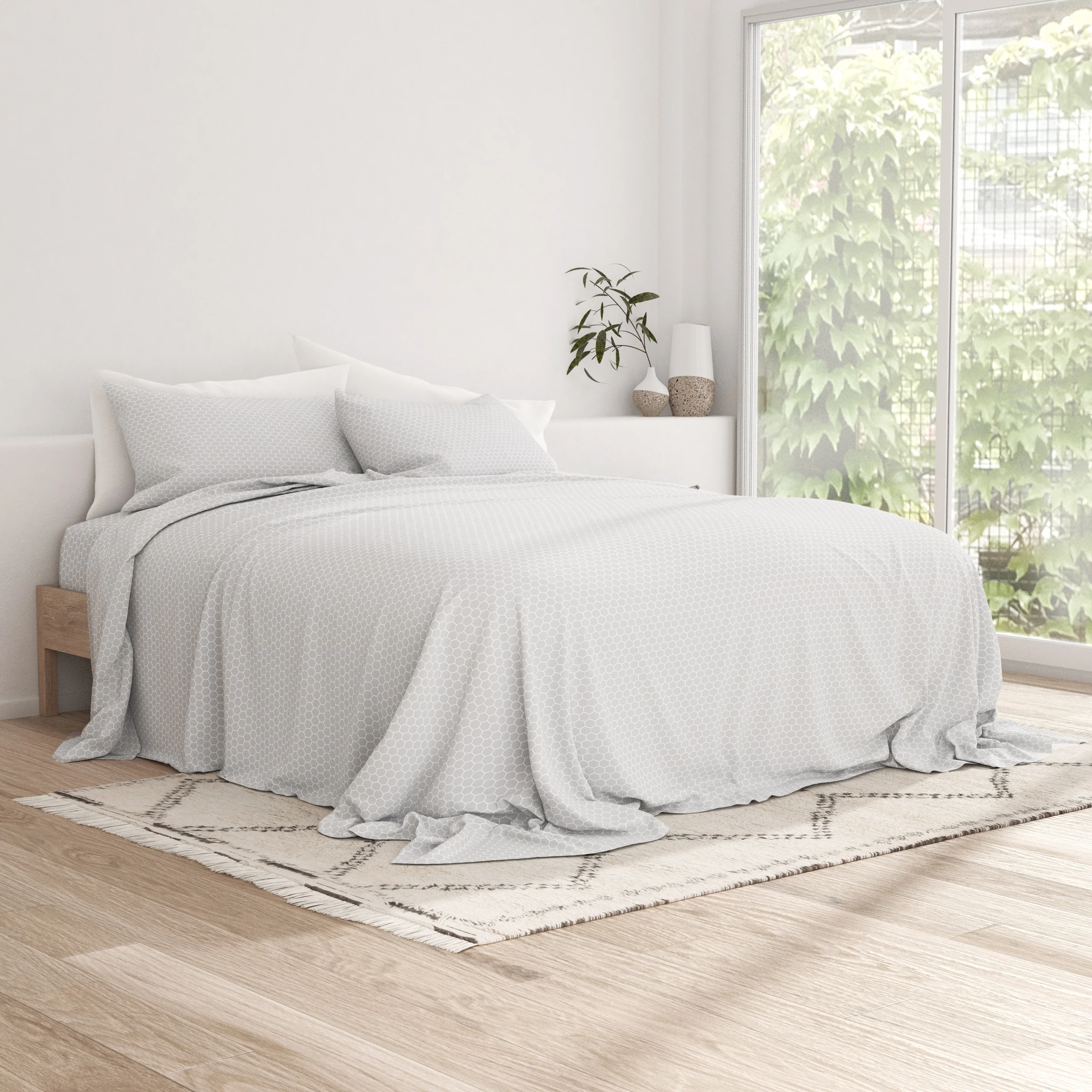 Honeycomb Pattern 4-Piece Sheet Set - Image 8