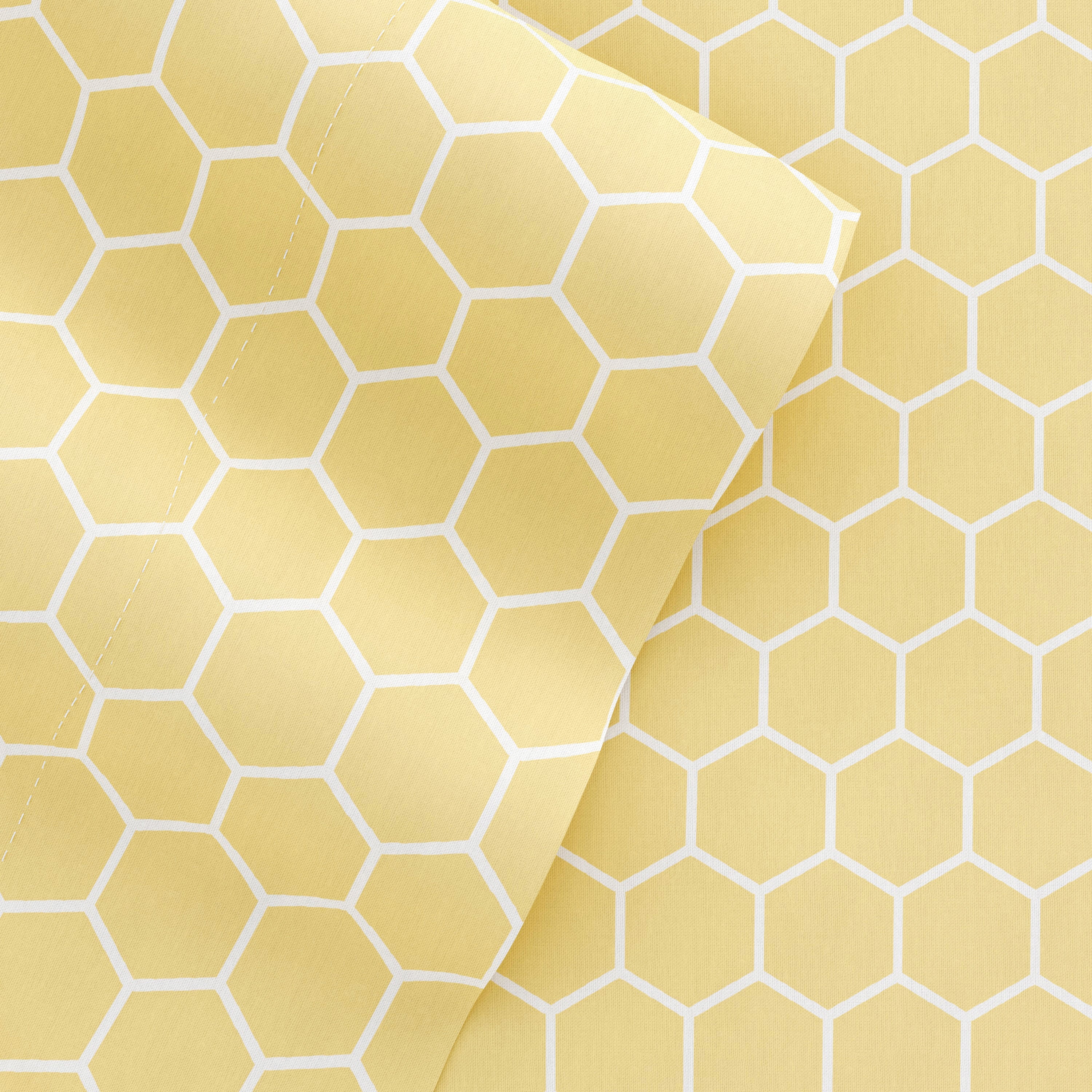 Honeycomb Pattern 4-Piece Sheet Set - Sale - Image 3