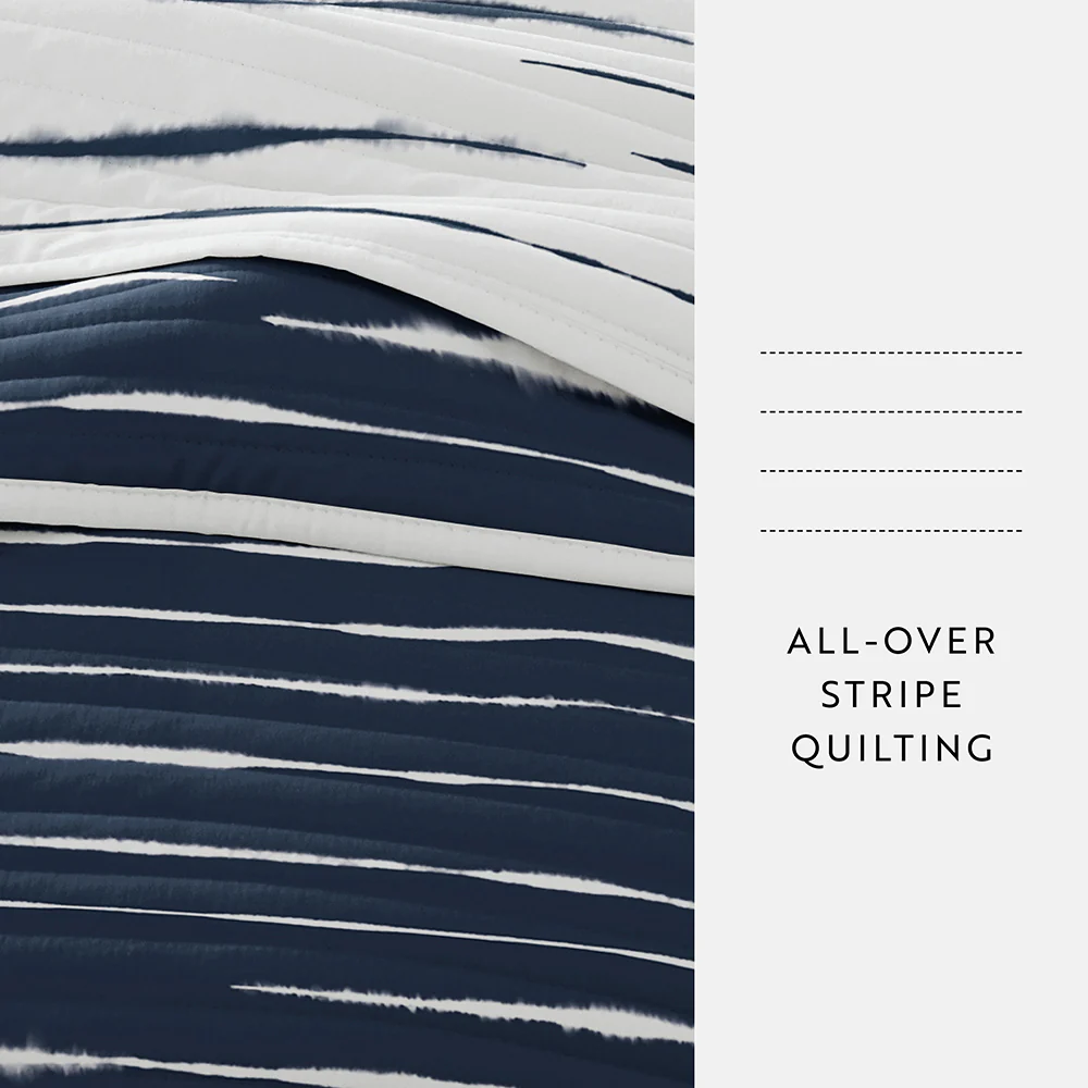 Horizon Lines Reversible Quilted Coverlet Set - Image 13