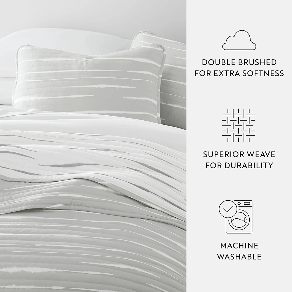 Horizon Lines Reversible Quilted Coverlet Set - Image 16
