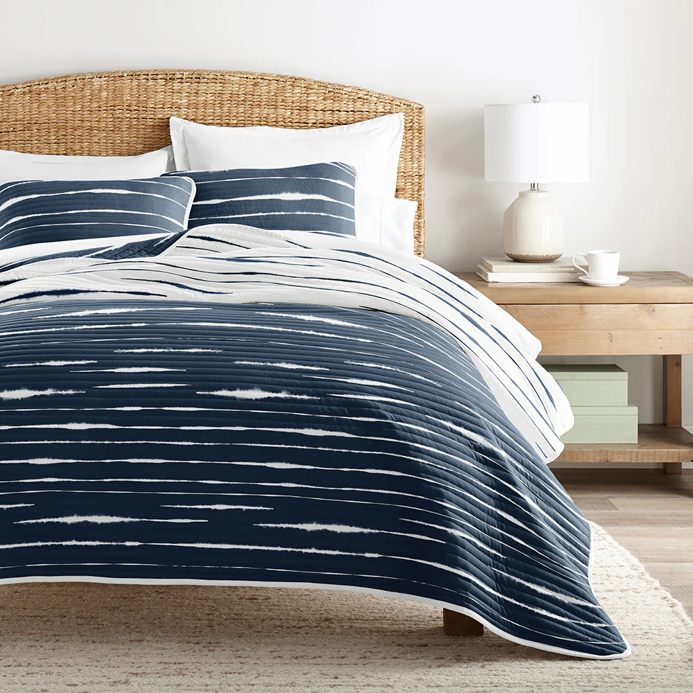 Horizon Lines Reversible Quilted Coverlet Set - Image 5
