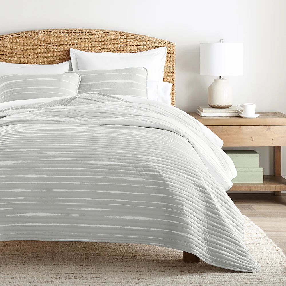 Horizon Lines Reversible Quilted Coverlet Set - Image 6