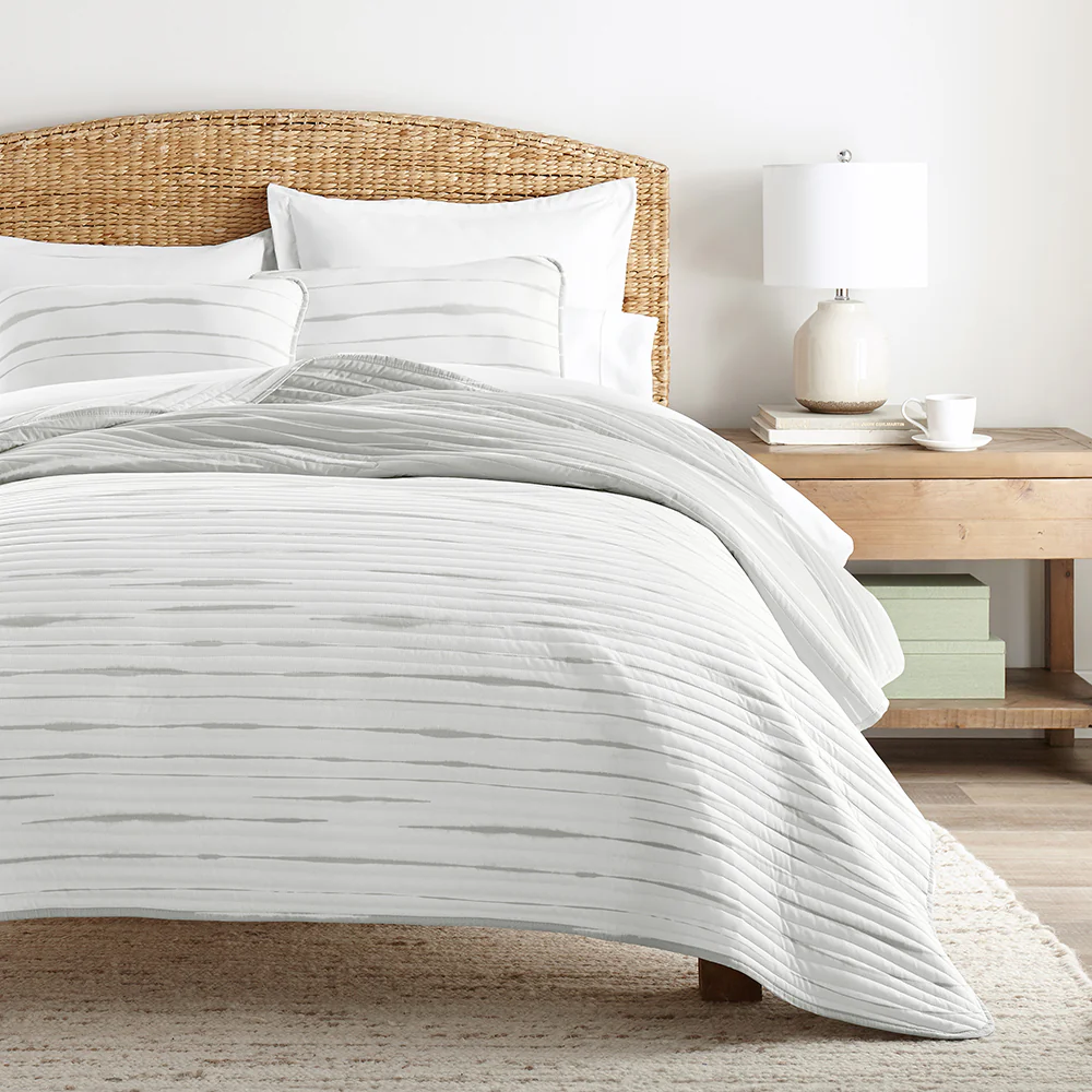 Horizon Lines Reversible Quilted Coverlet Set - Image 8