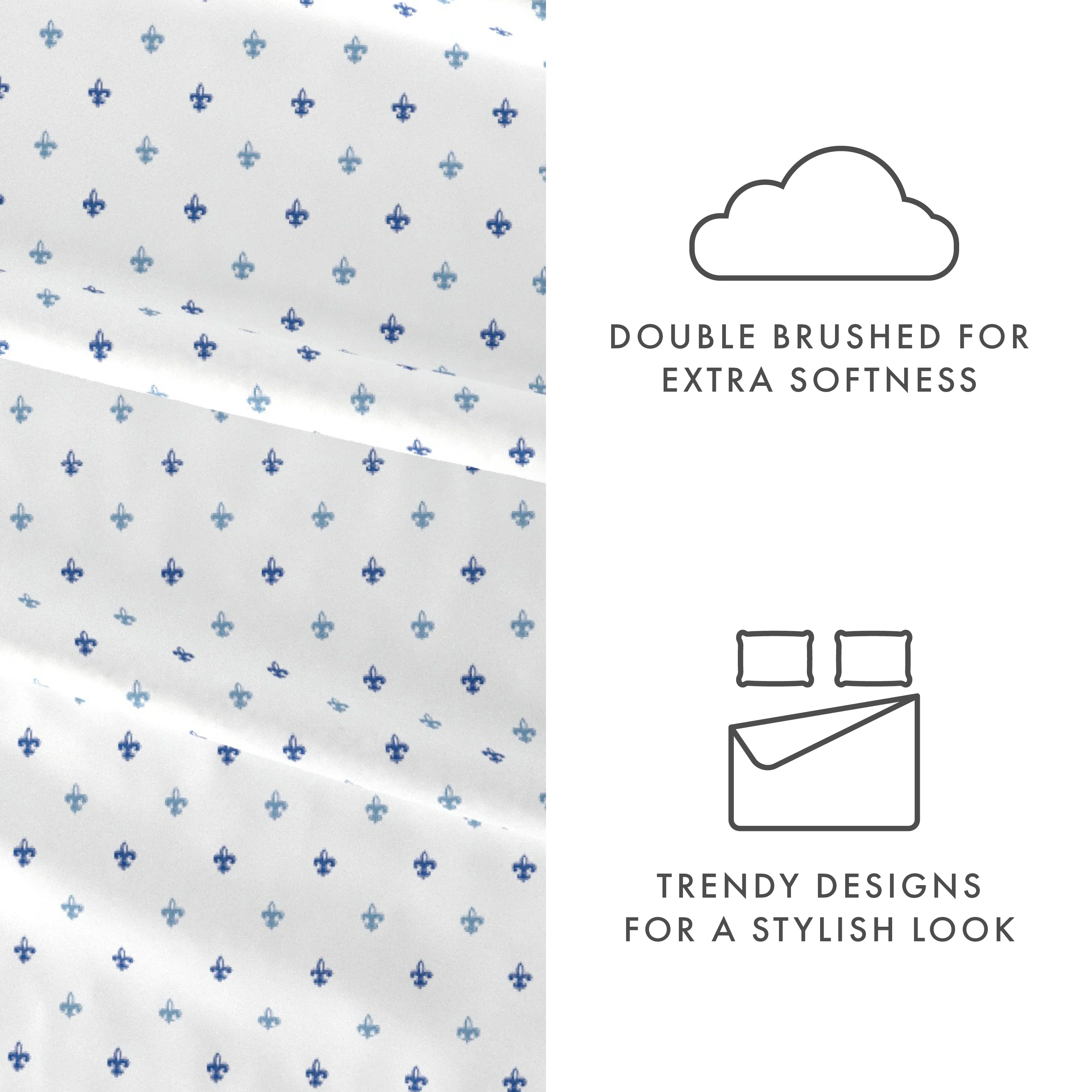 Lily Pattern 4-Piece Sheet Set - Image 6