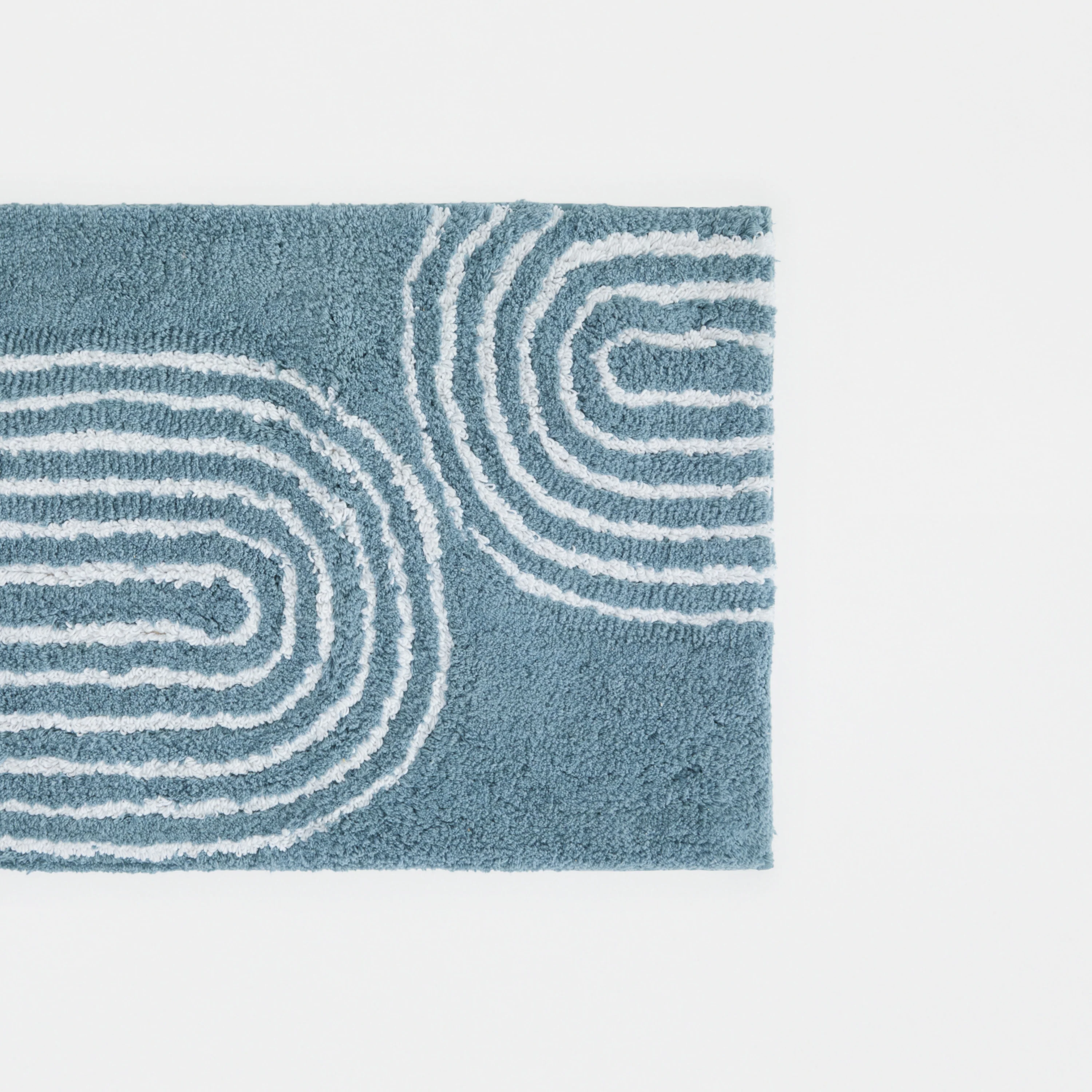 100% Cotton Linear Geo Patterned Bath Mat - Image 11