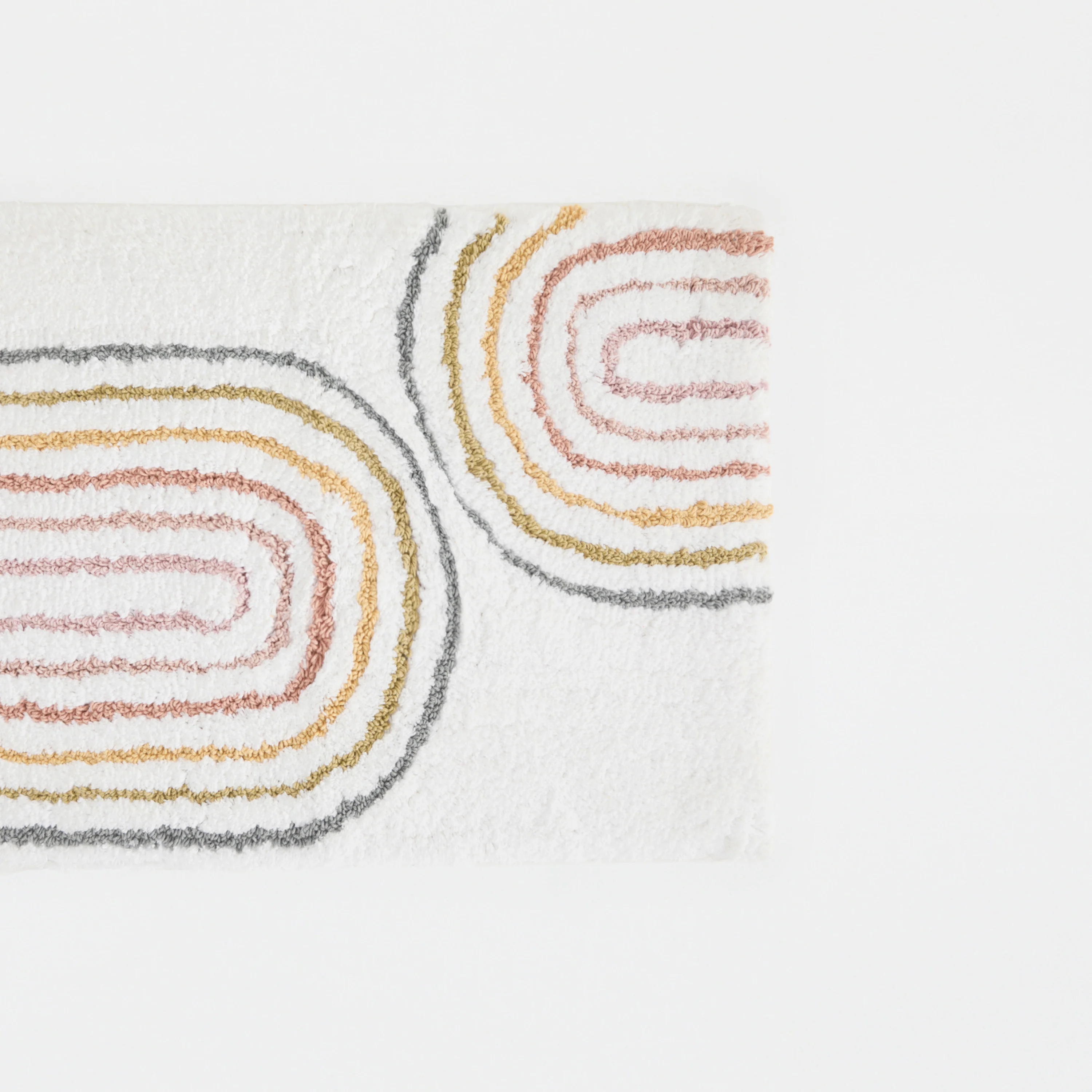 100% Cotton Linear Geo Patterned Bath Mat - Image 12