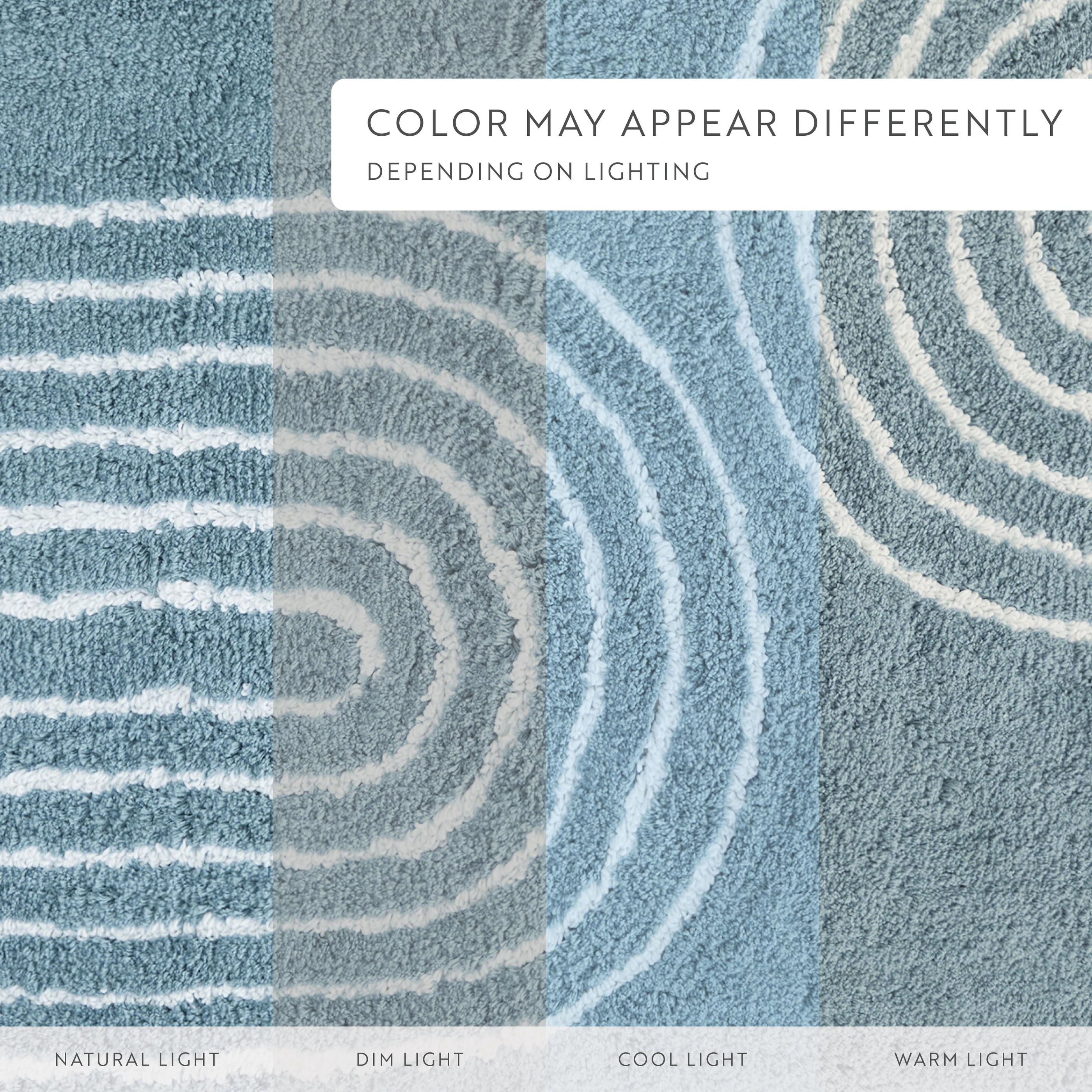 100% Cotton Linear Geo Patterned Bath Mat - Image 27