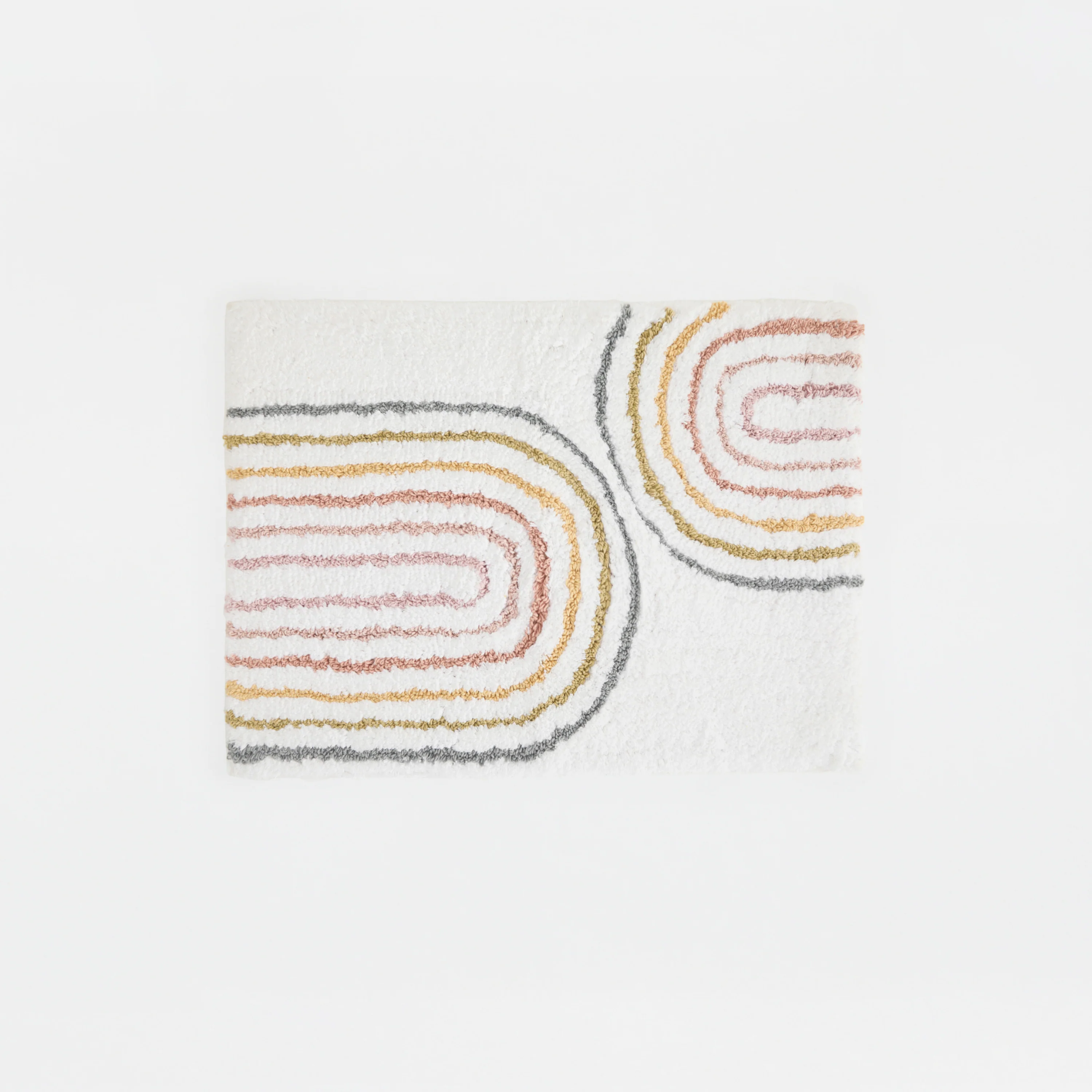100% Cotton Linear Geo Patterned Bath Mat - Image 8