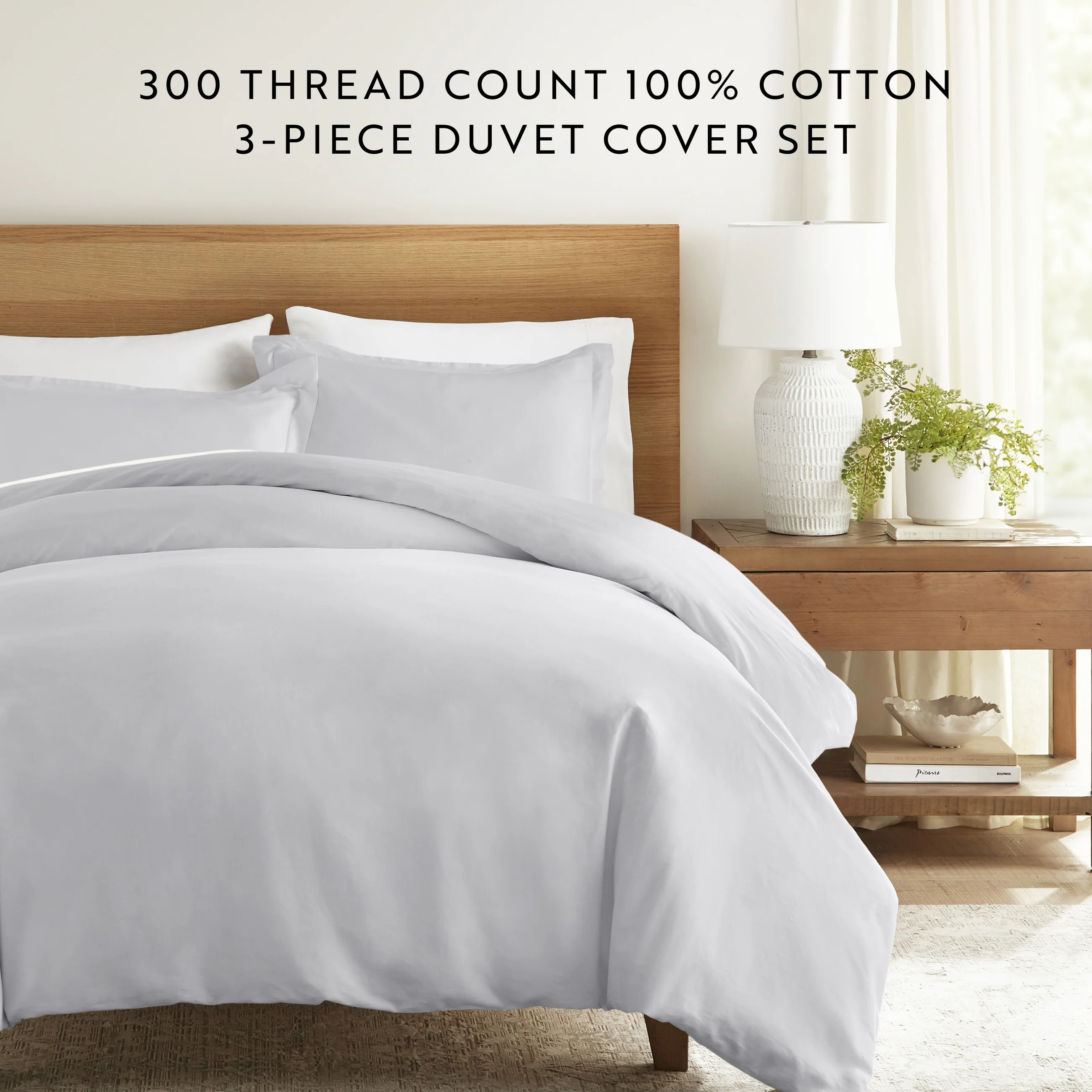 100% Long Staple Cotton 3-Piece Duvet Cover Set - Image 36